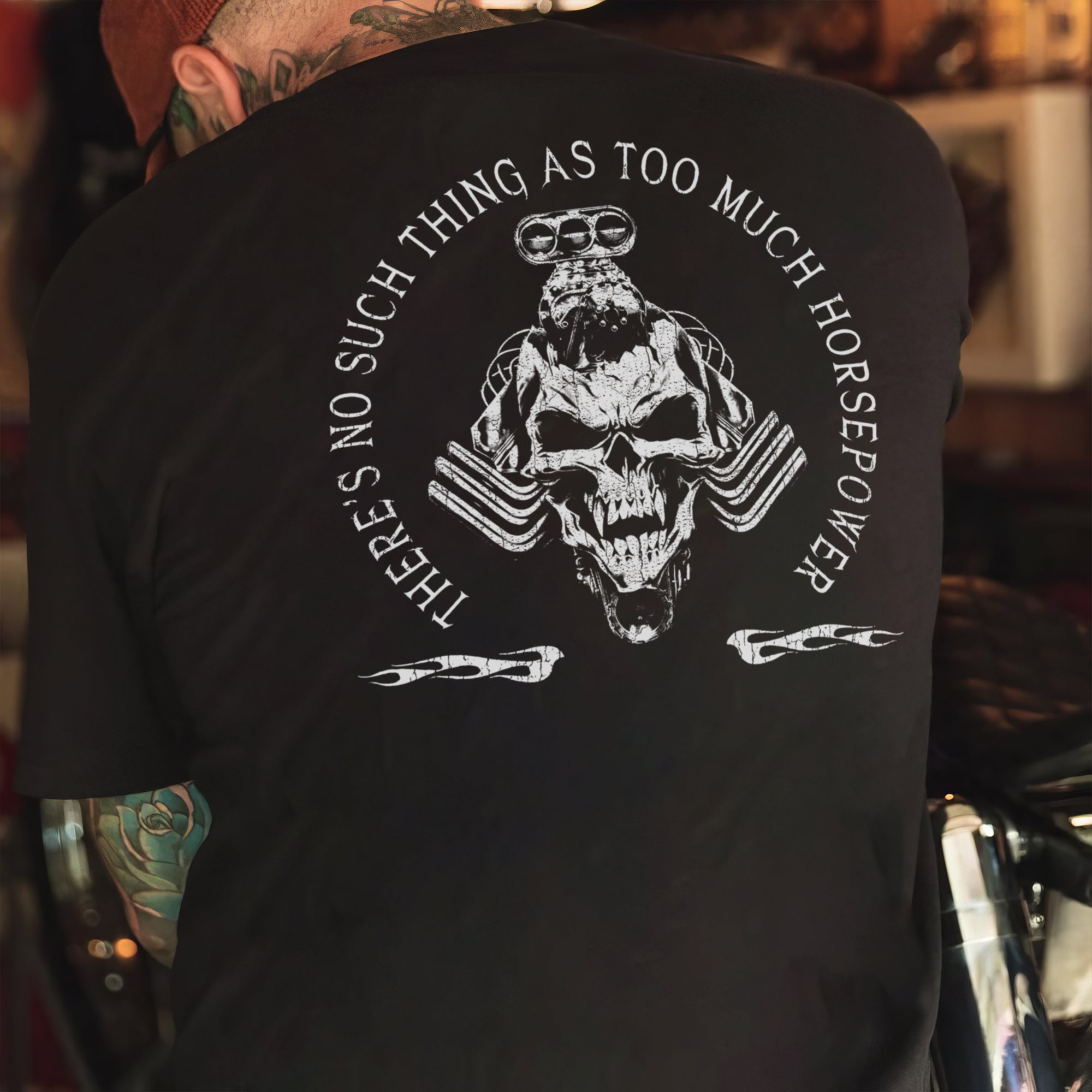 There's No Such Thing As Too Much Horsepower V8 Engine T-shirt