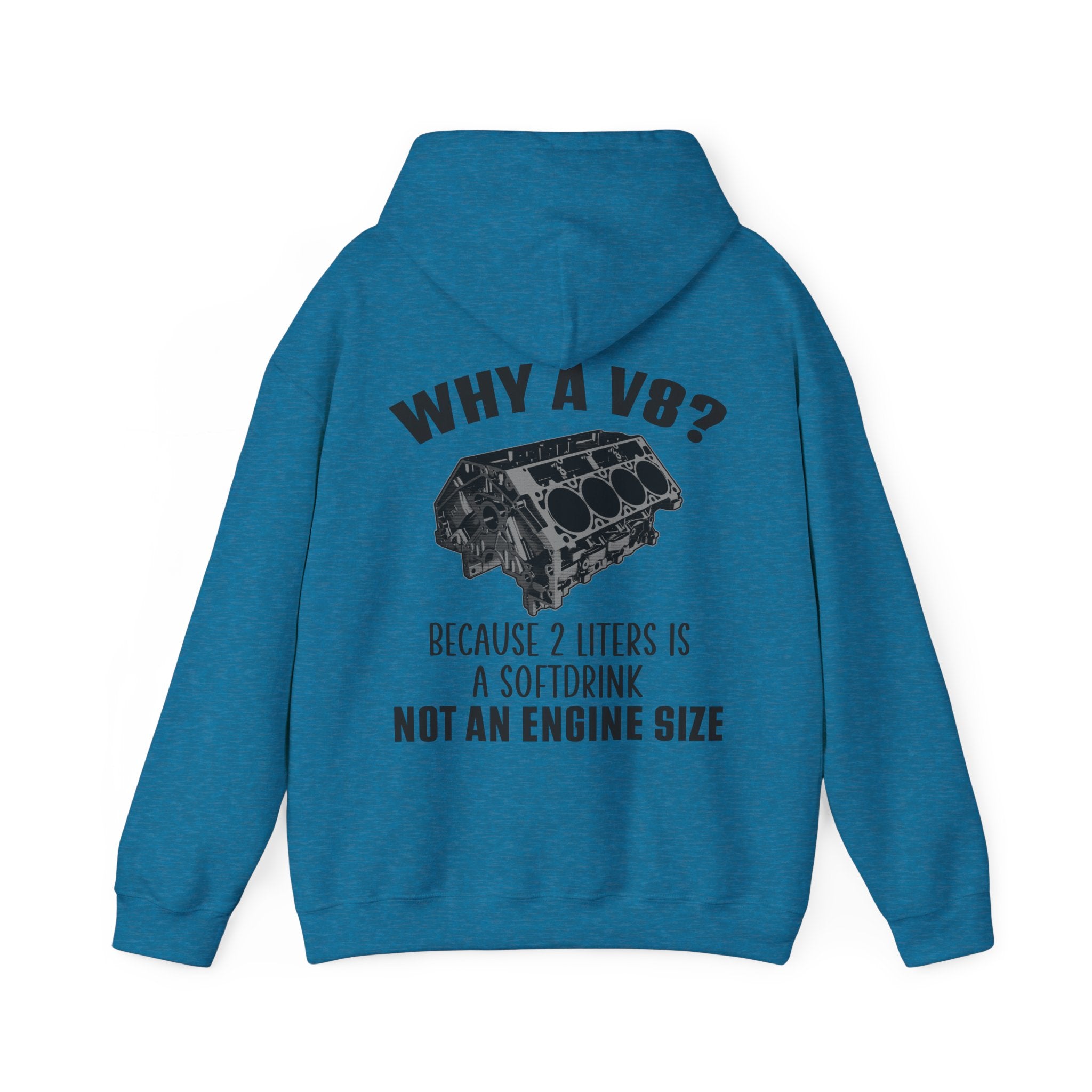 Why A V8? Double-Sided Hoodie - US