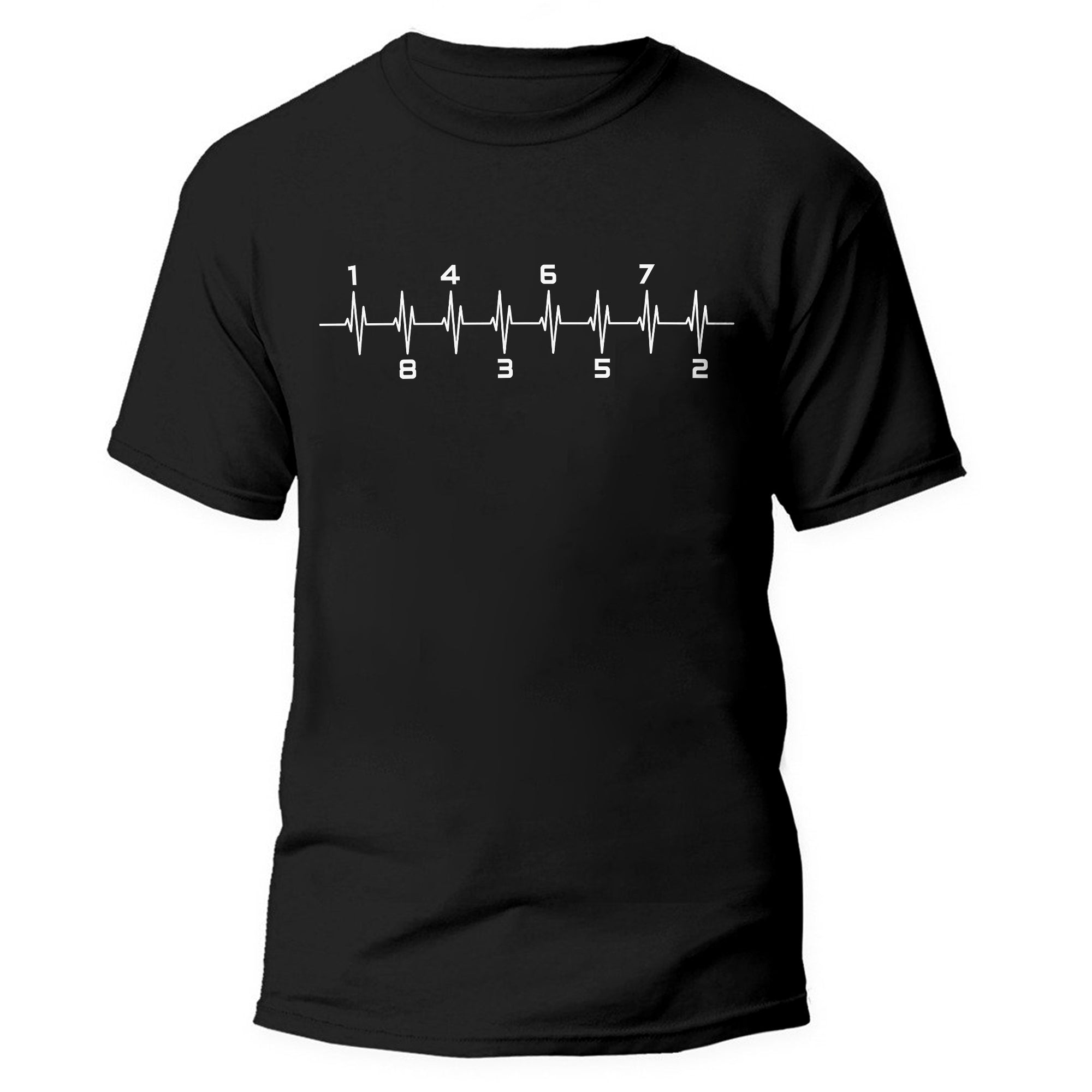 V8 Firing Order Heartbeat T-shirt