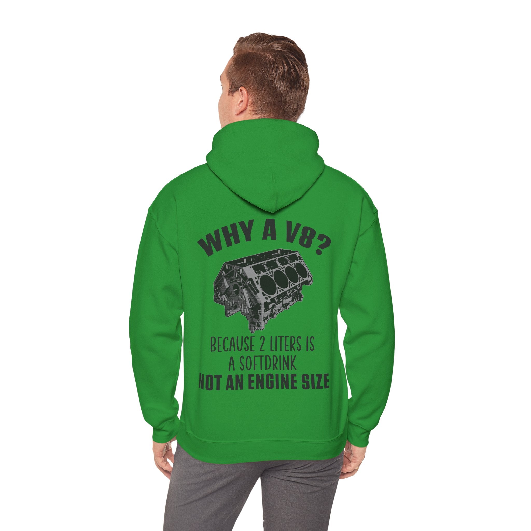 Why A V8? Double-Sided Hoodie - US