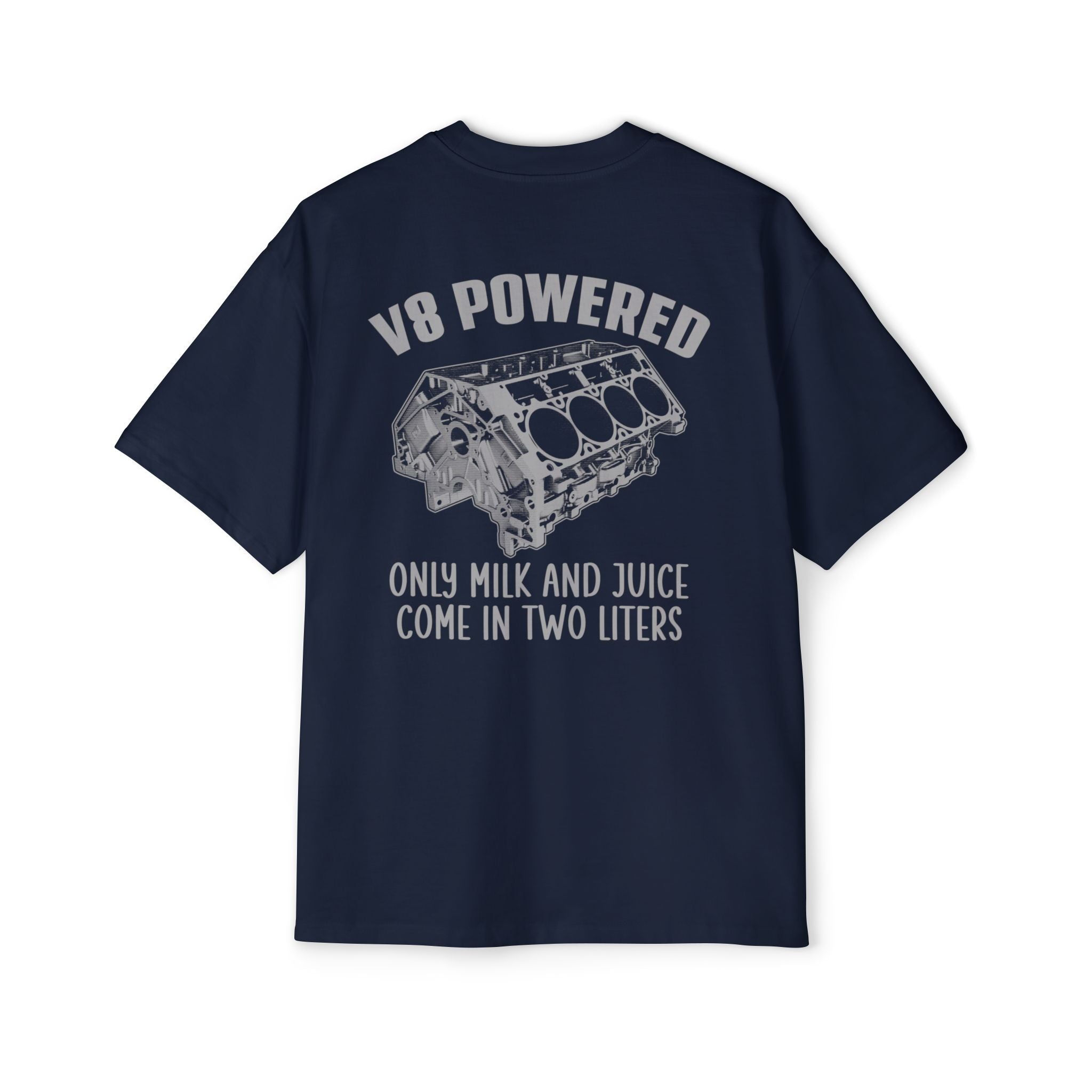 V8 Powered - Cozy 100% Carded Cotton Oversized Premium Heavyweight Men's T-shirt