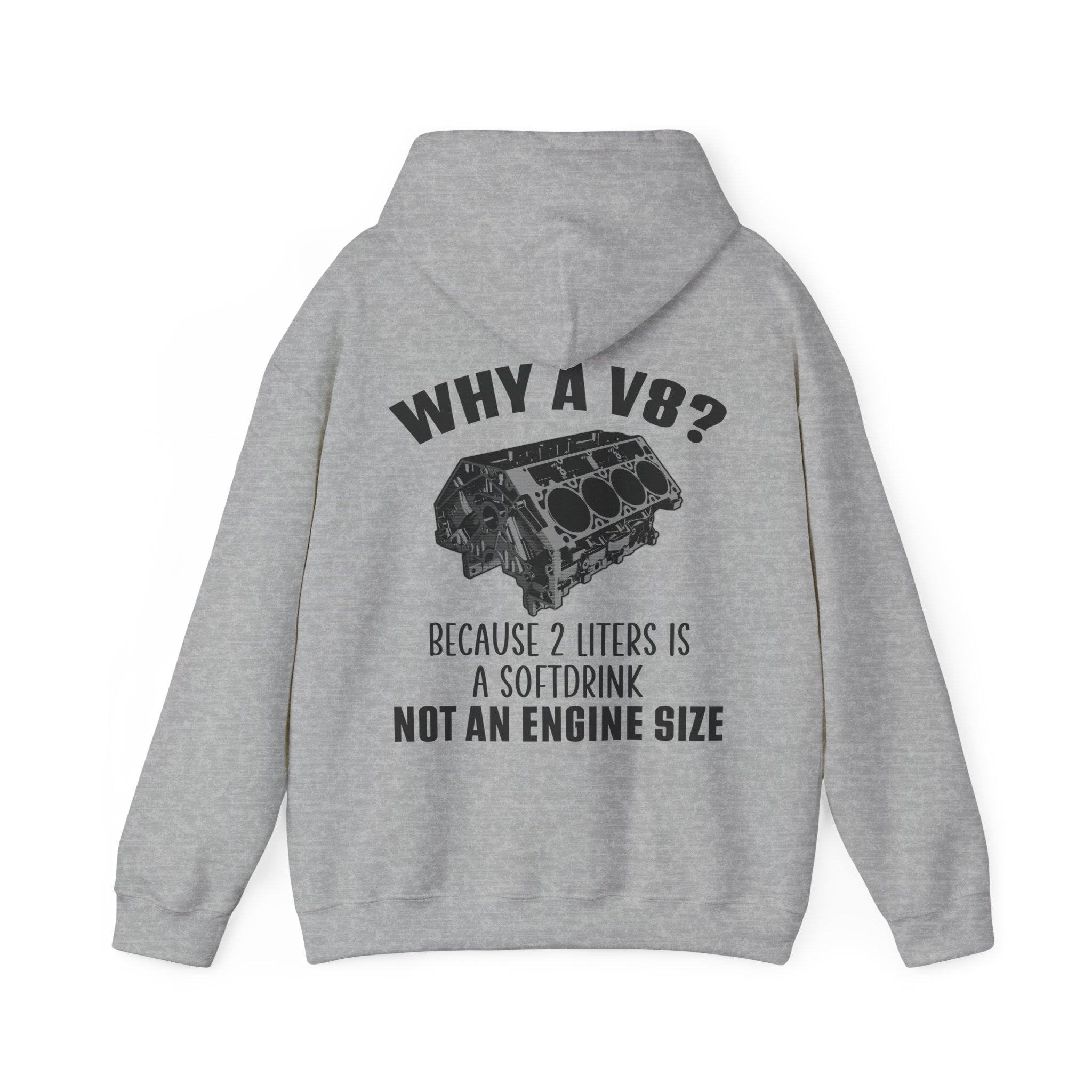Why A V8? Double-Sided Hoodie - US