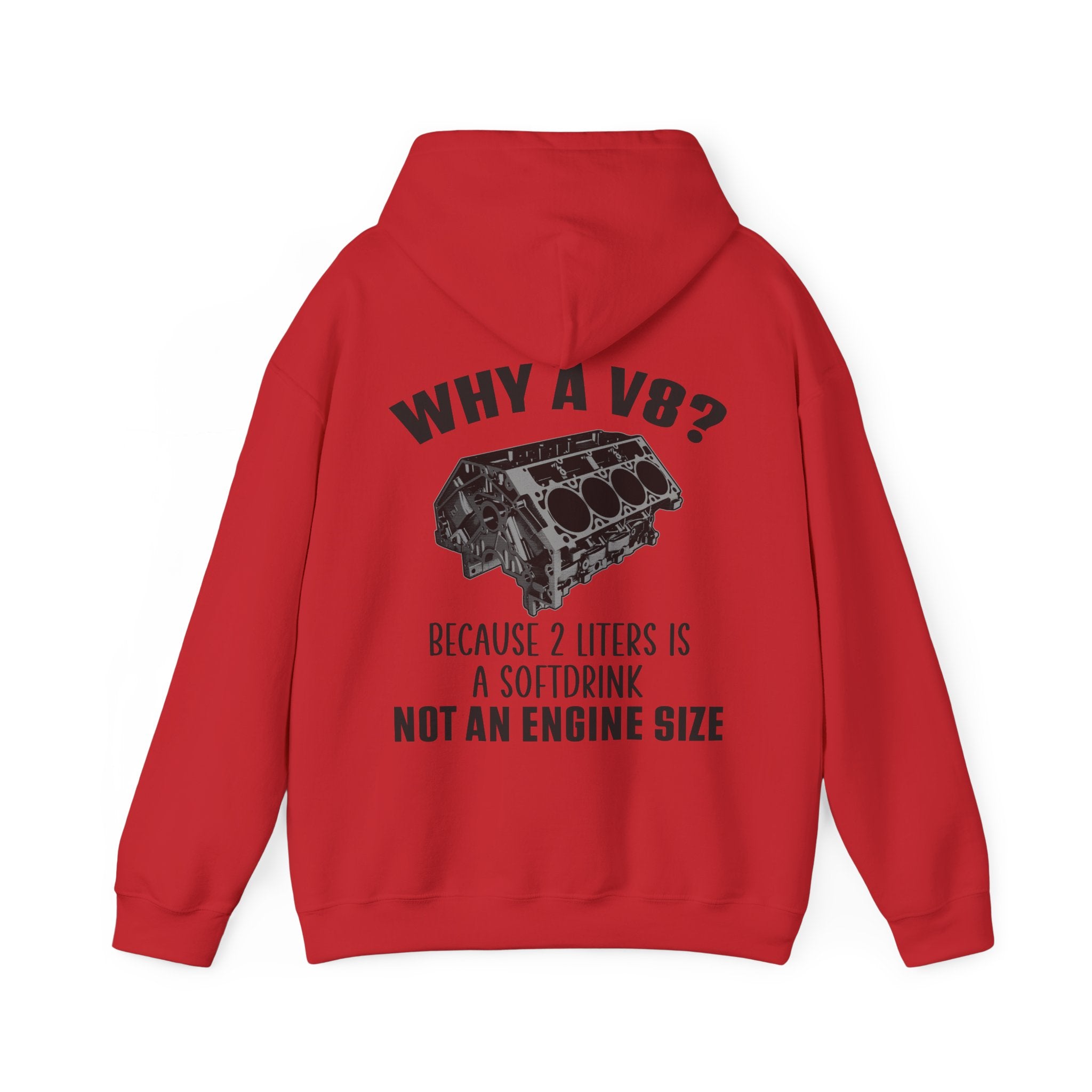 Why A V8? Double-Sided Hoodie - US