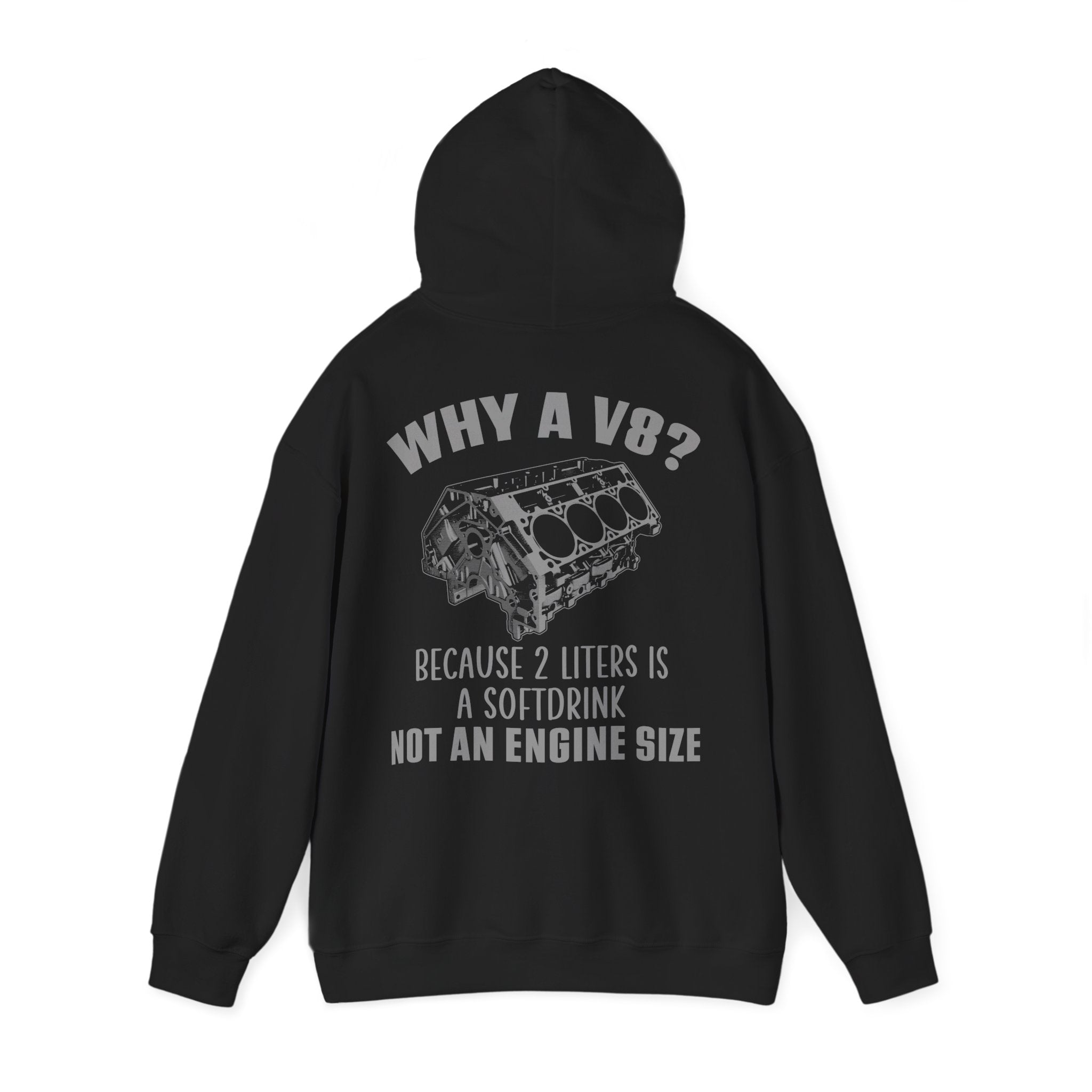Why A V8? Double Sided Hoodie - EU
