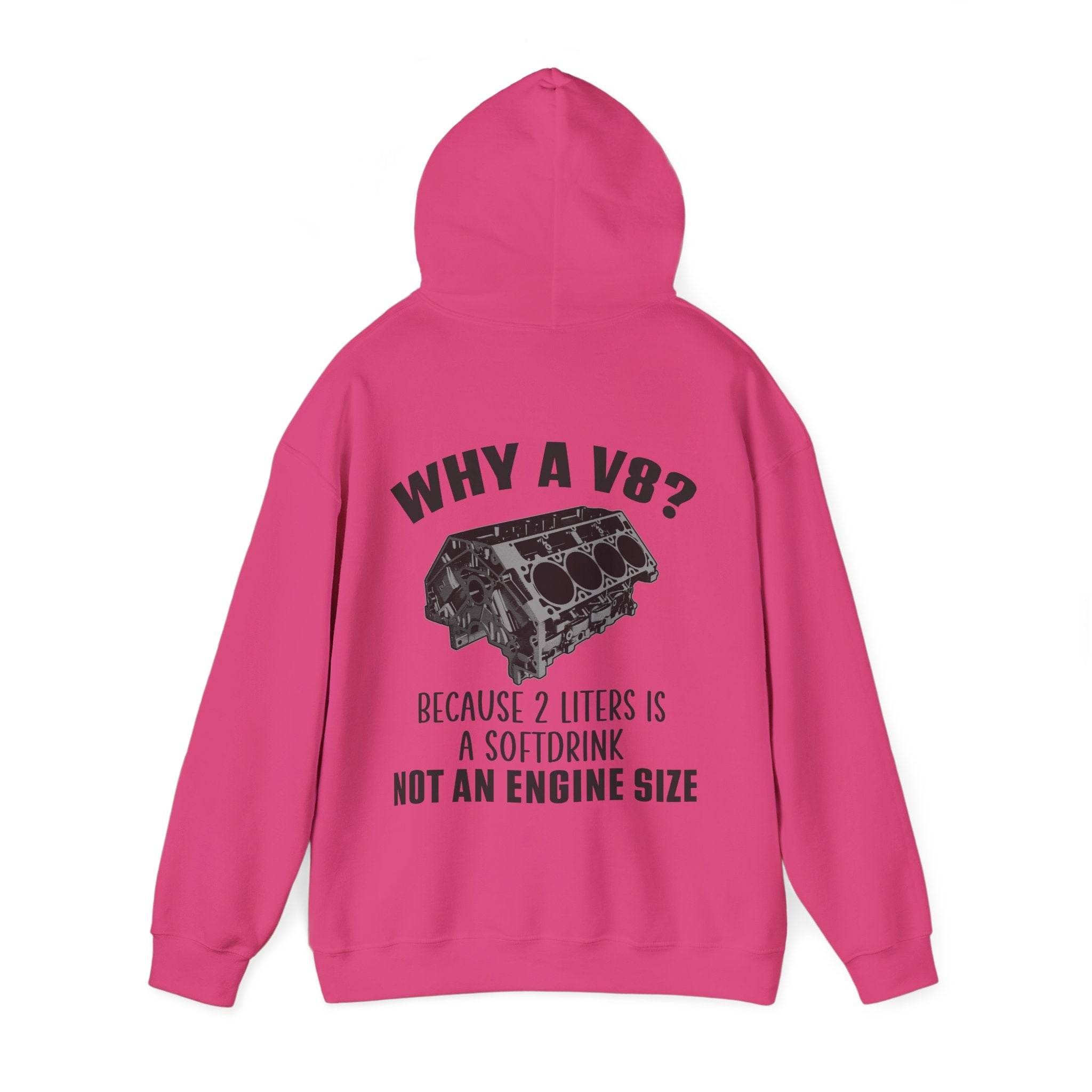 Why A V8? Double-Sided Hoodie - US
