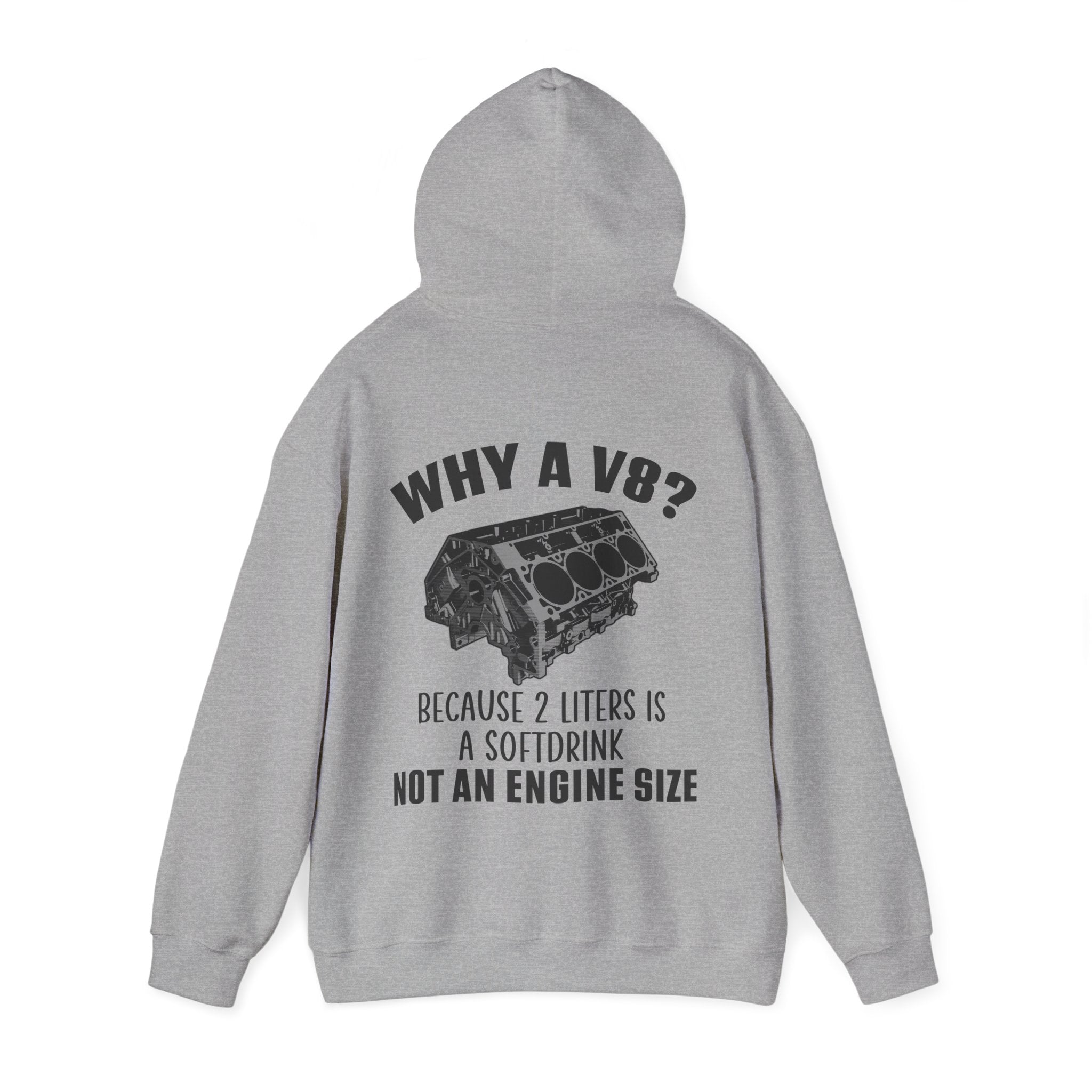 Why A V8? Double-Sided Hoodie - US