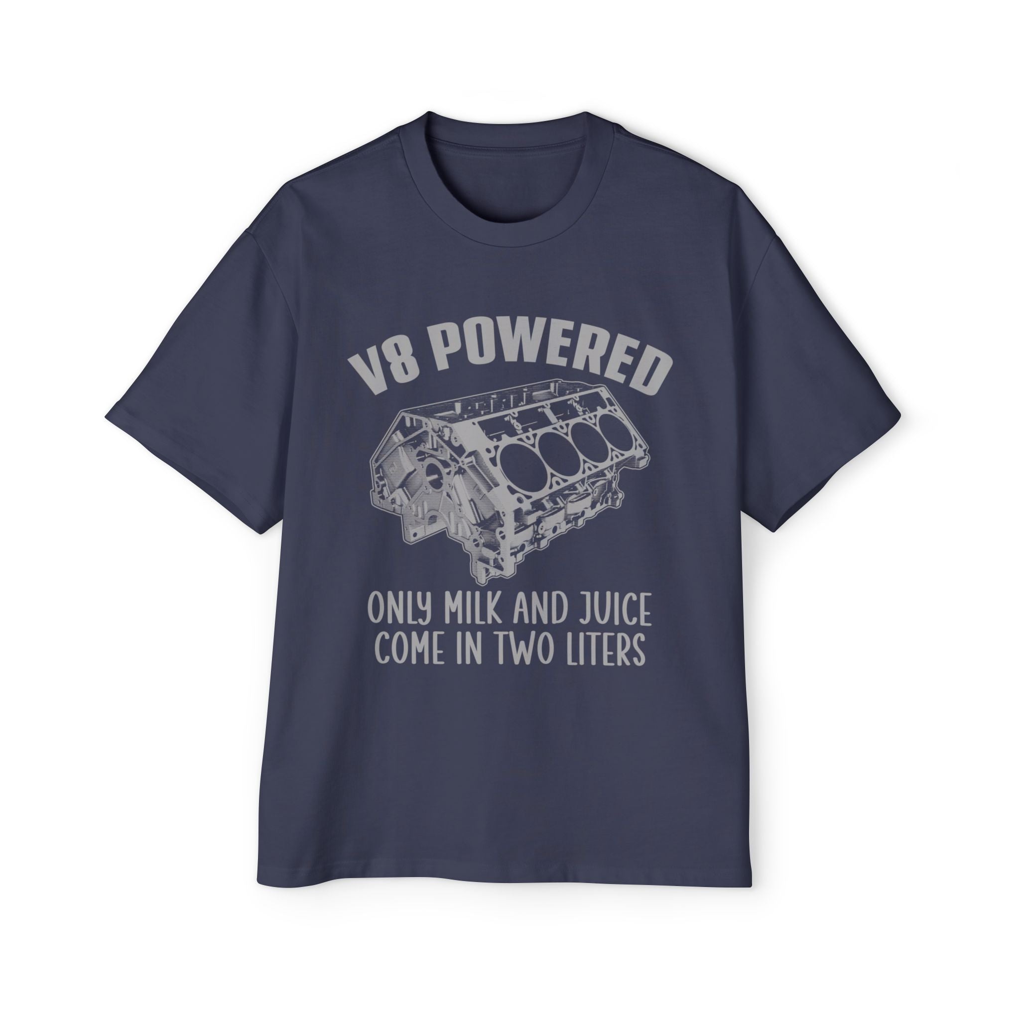 V8 Powered - Cozy 100% Carded Cotton Oversized Premium Heavyweight Men's T-shirt
