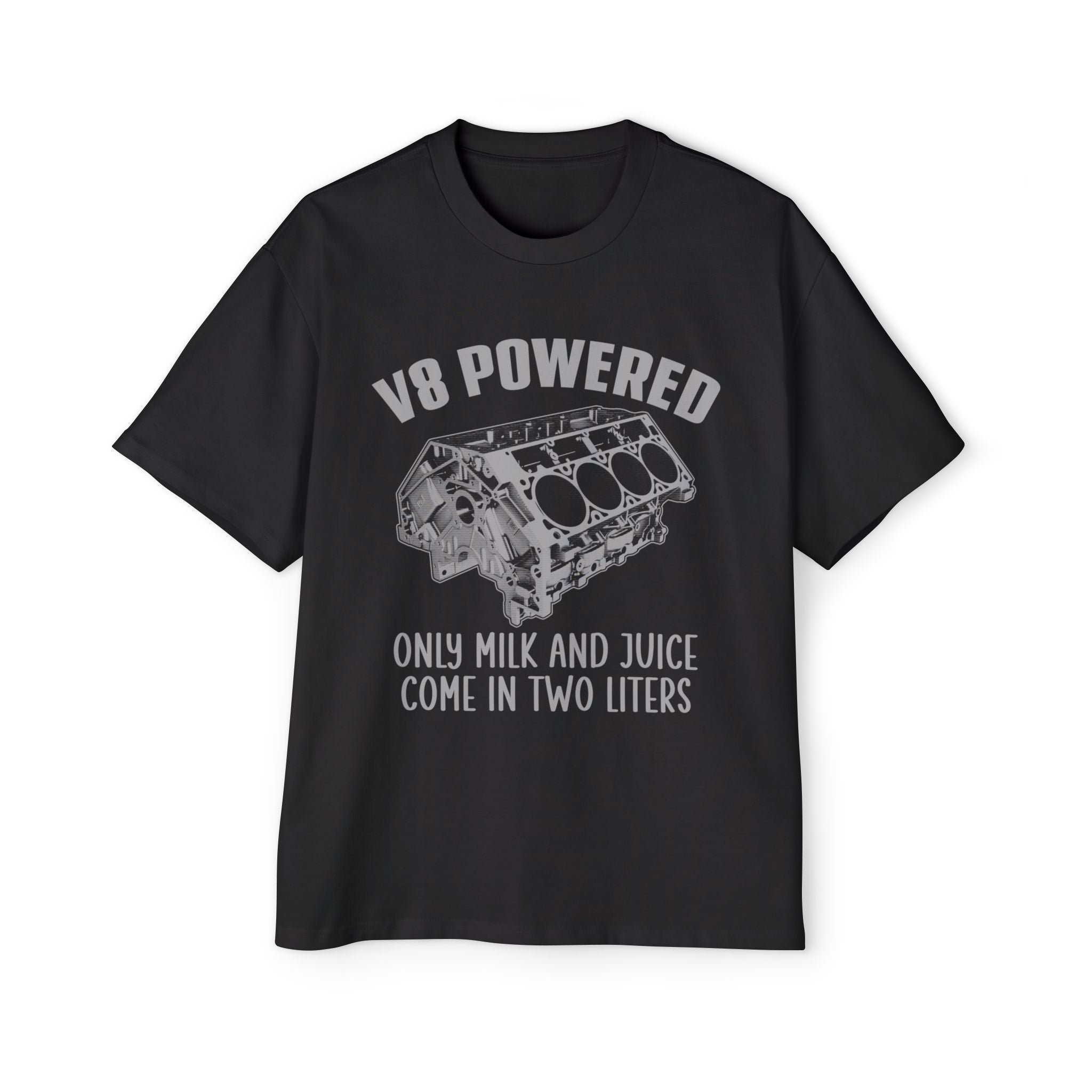 V8 Powered - Cozy 100% Carded Cotton Oversized Premium Heavyweight Men's T-shirt