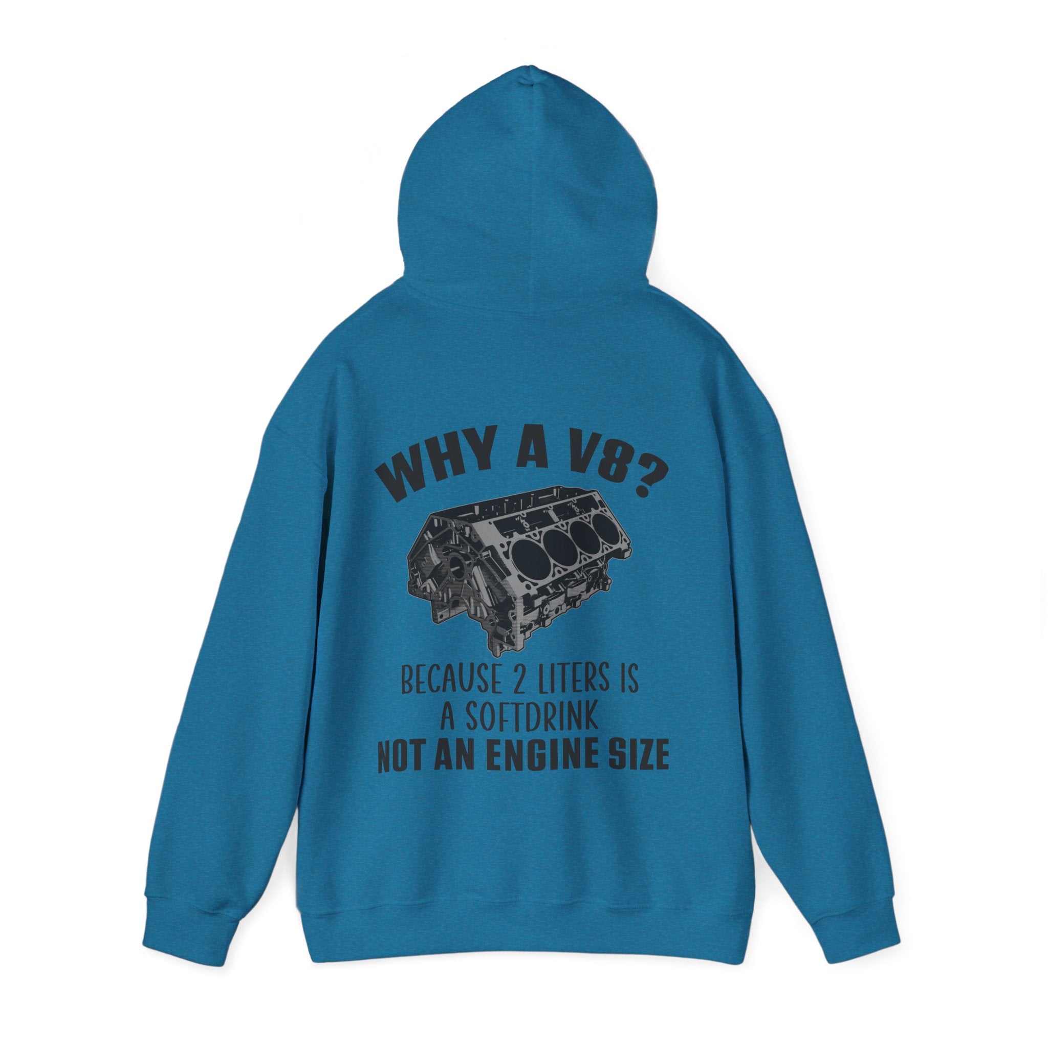 Why A V8? Double-Sided Hoodie - US