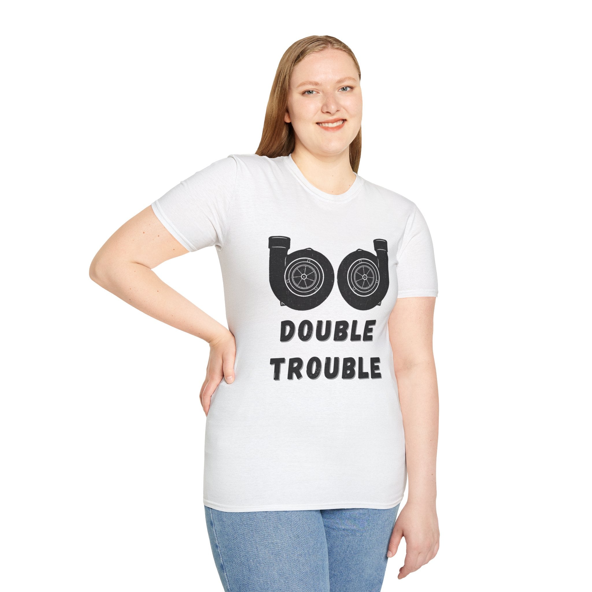 Double Trouble Turbos (Front) T-shirt
