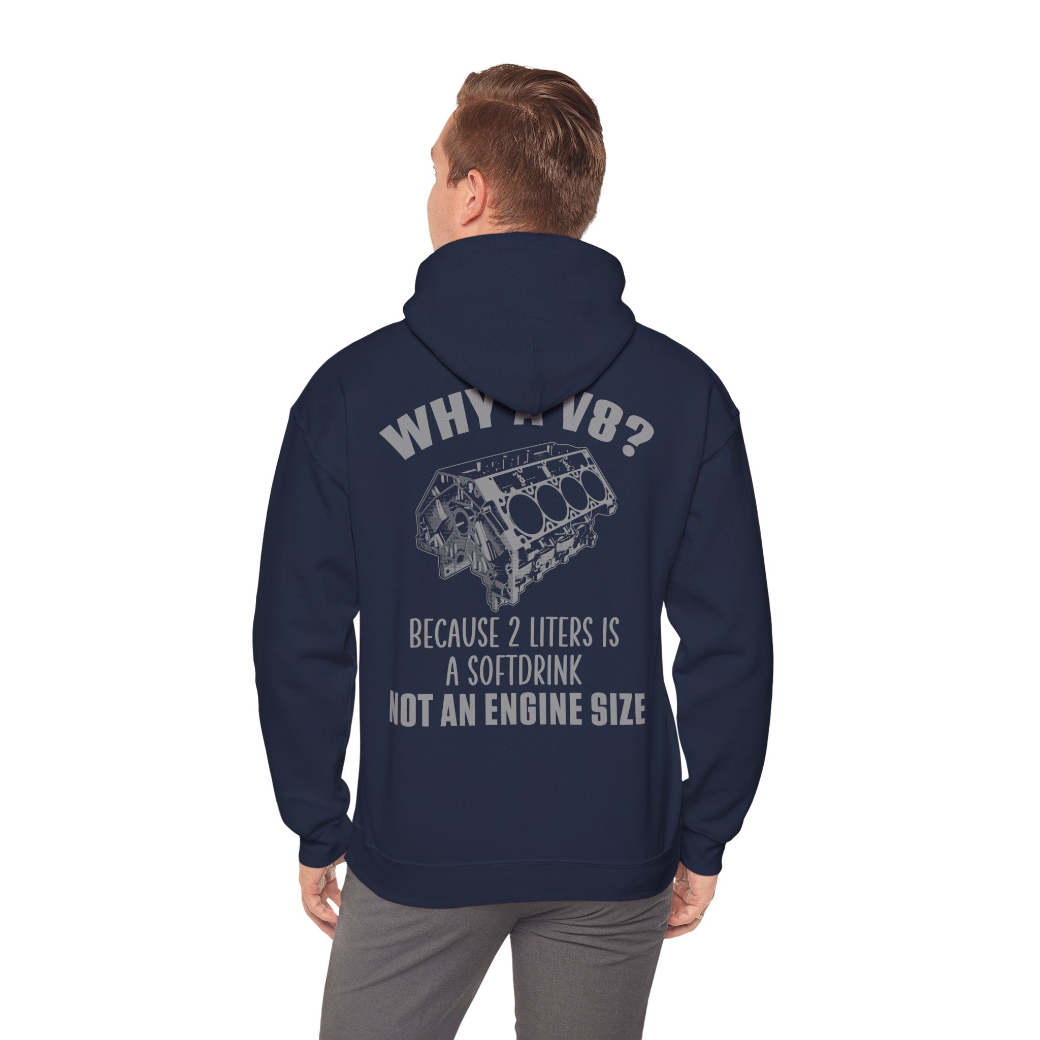 Why A V8? Double Sided Hoodie - EU