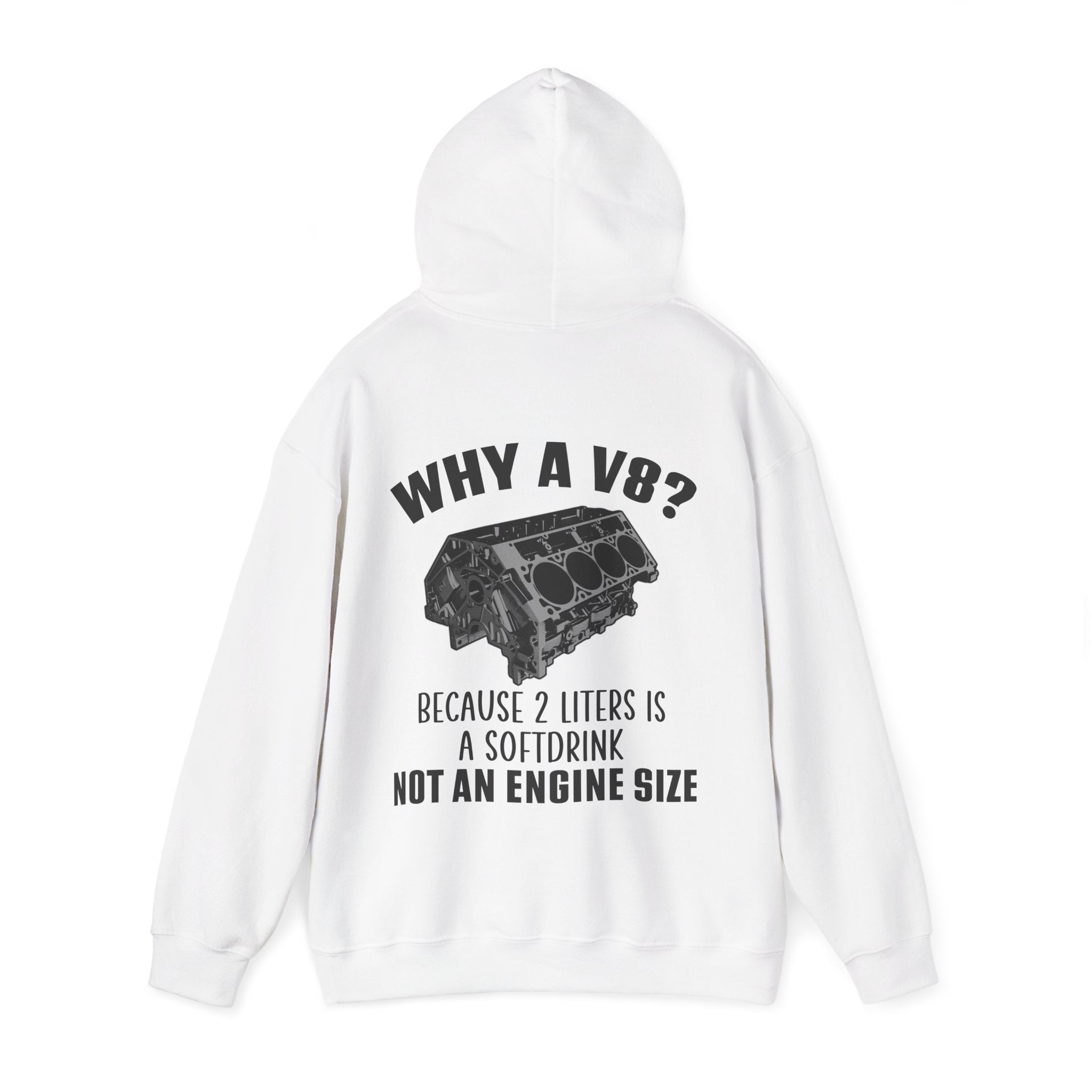 Why A V8? Double-Sided Hoodie - US