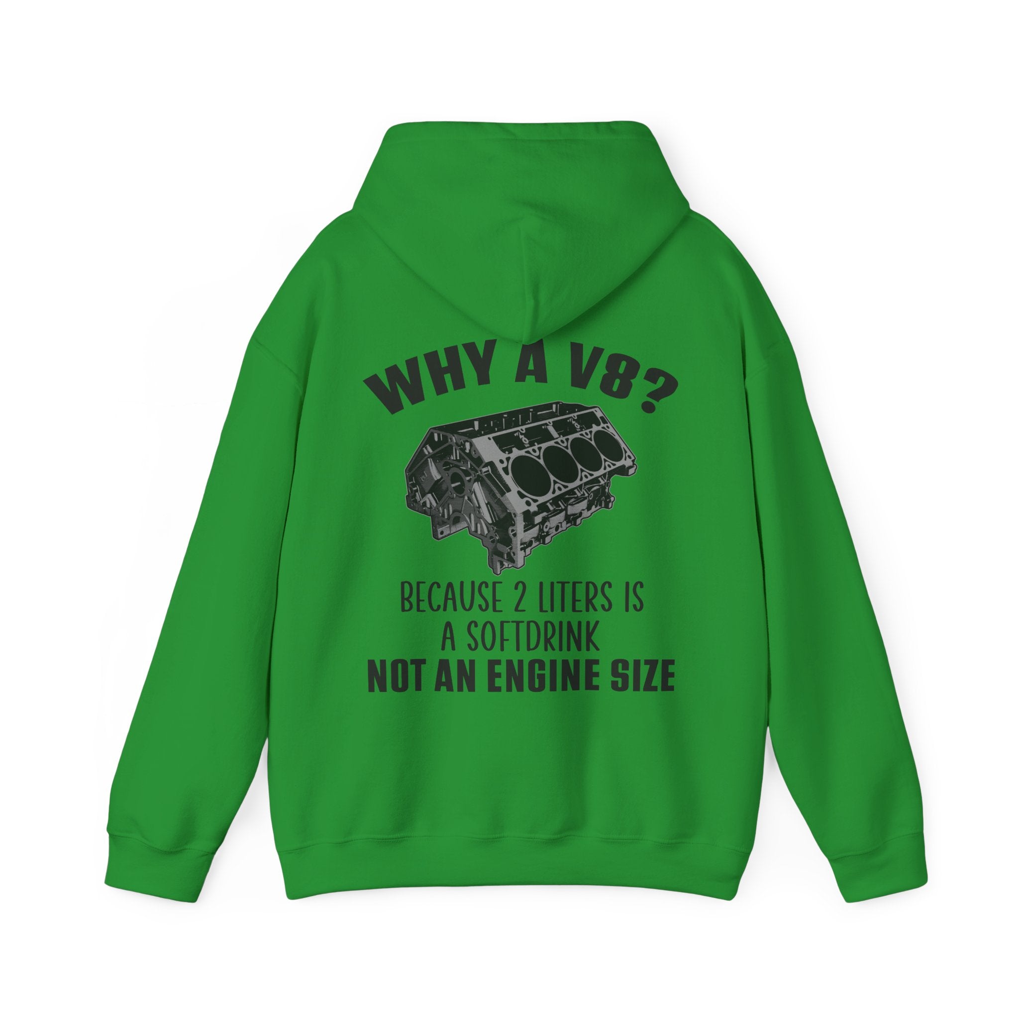 Why A V8? Double-Sided Hoodie - US