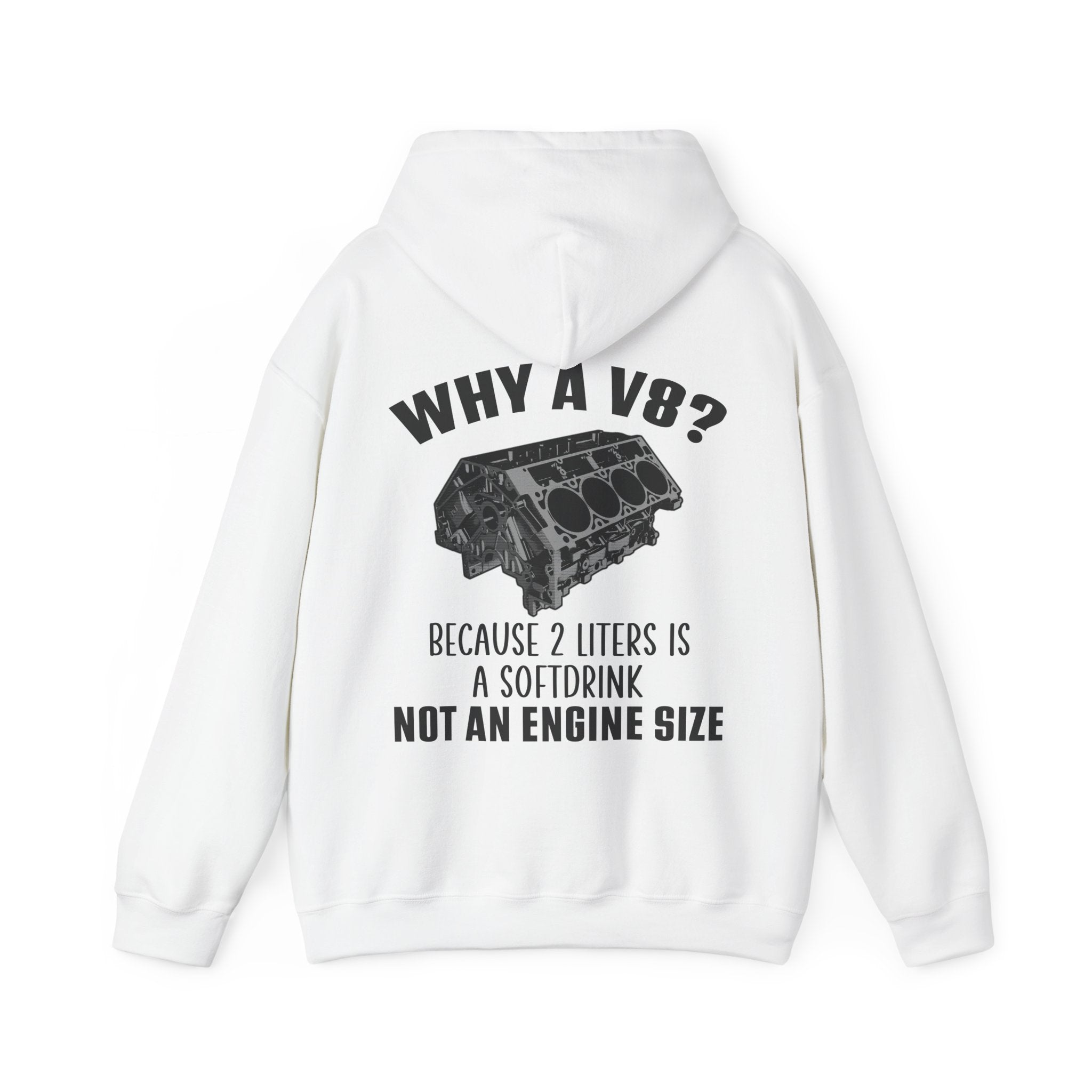 Why A V8? Double-Sided Hoodie - US