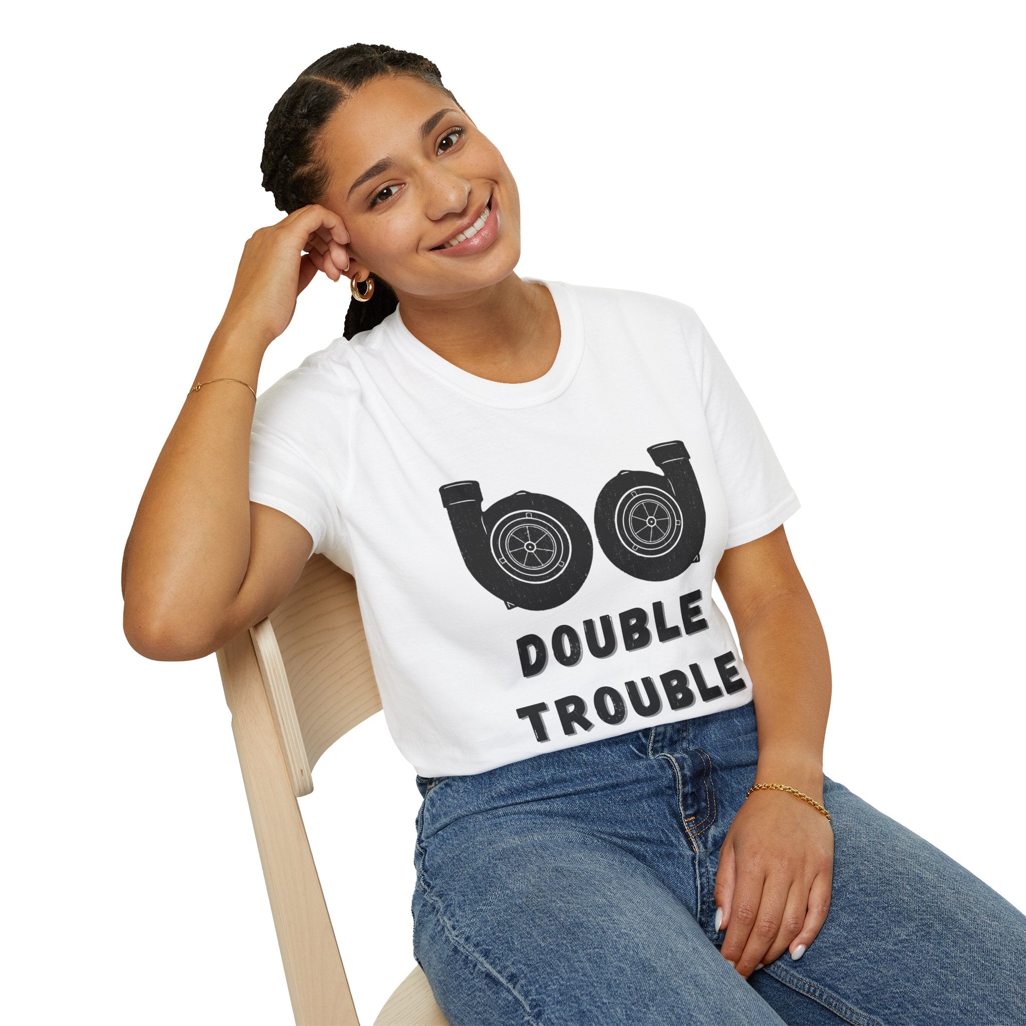 Double Trouble Turbos (Front) T-shirt