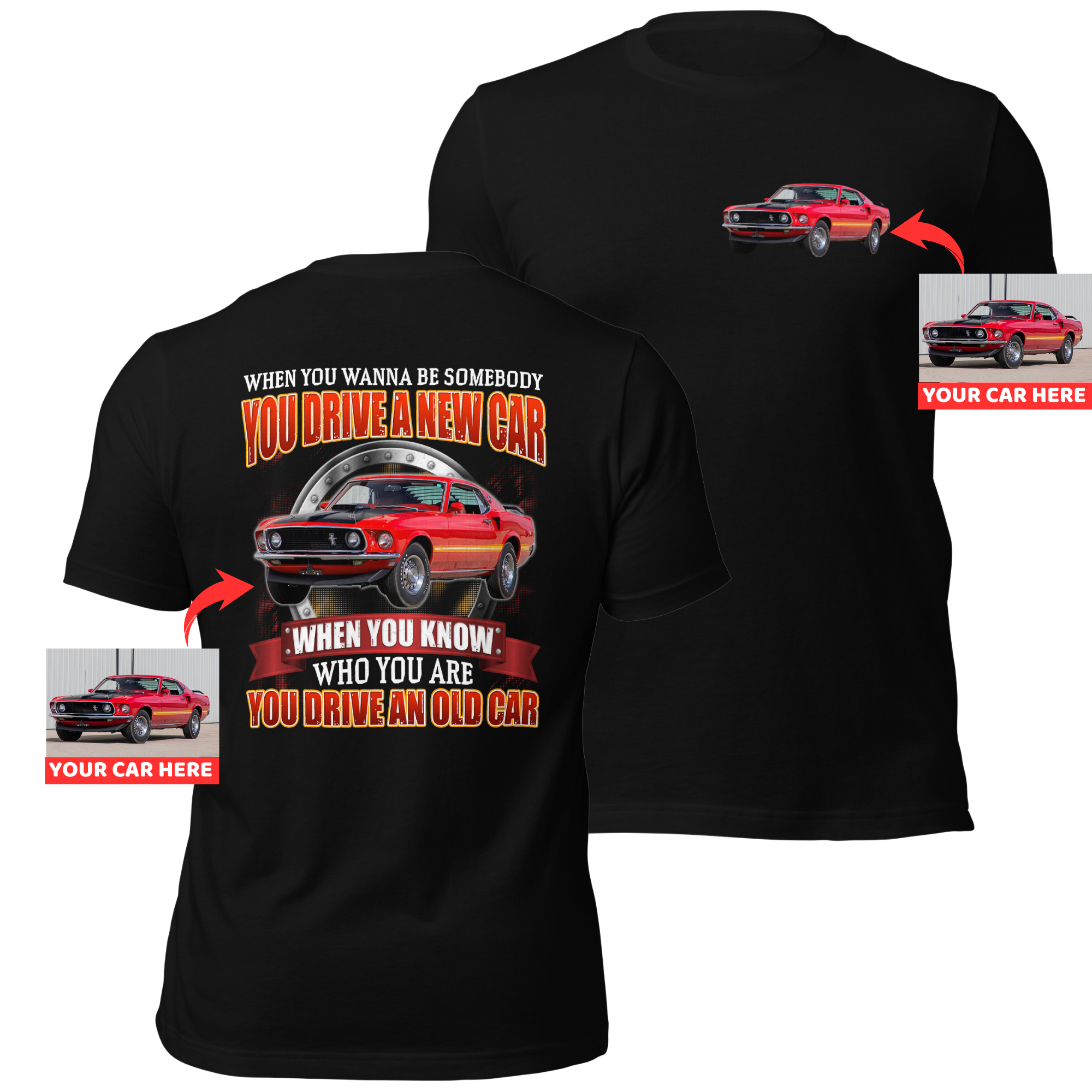 You Drive An Old Car - Super Soft Comfy 100% Combed Ring-Spun Cotton Retail Fit Premium Lightweight Men's Custom T-shirt