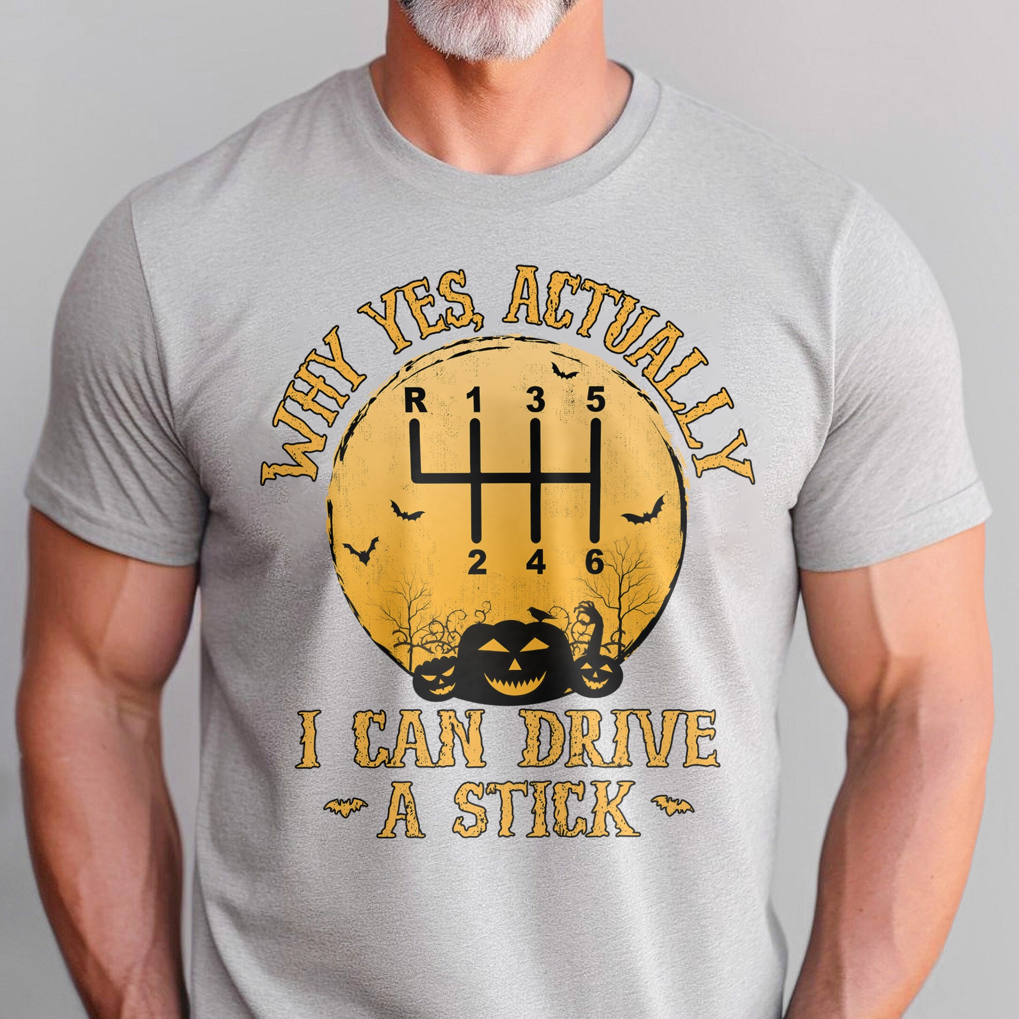 Yes I Can Drive A Stick - Halloween Manual Transmission T-shirt