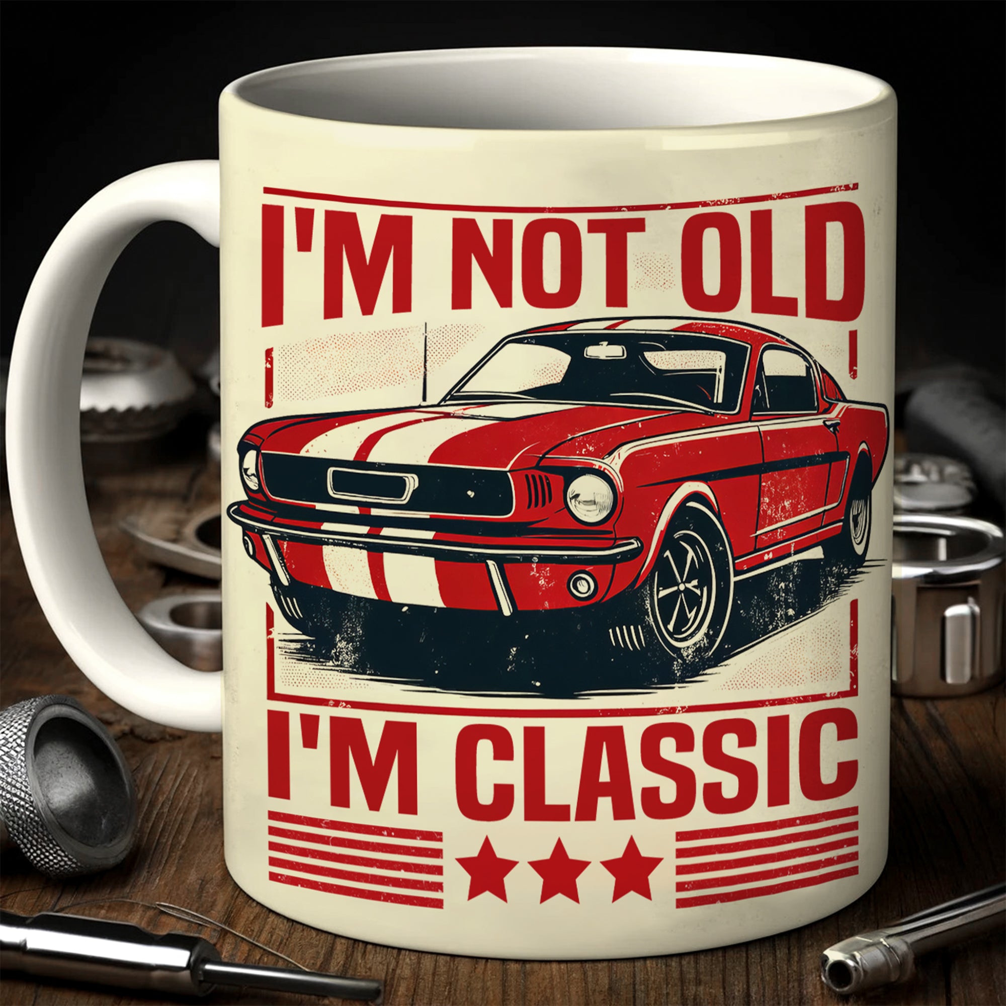 I'm Not Old I'm Classic - Personalized Car Mug