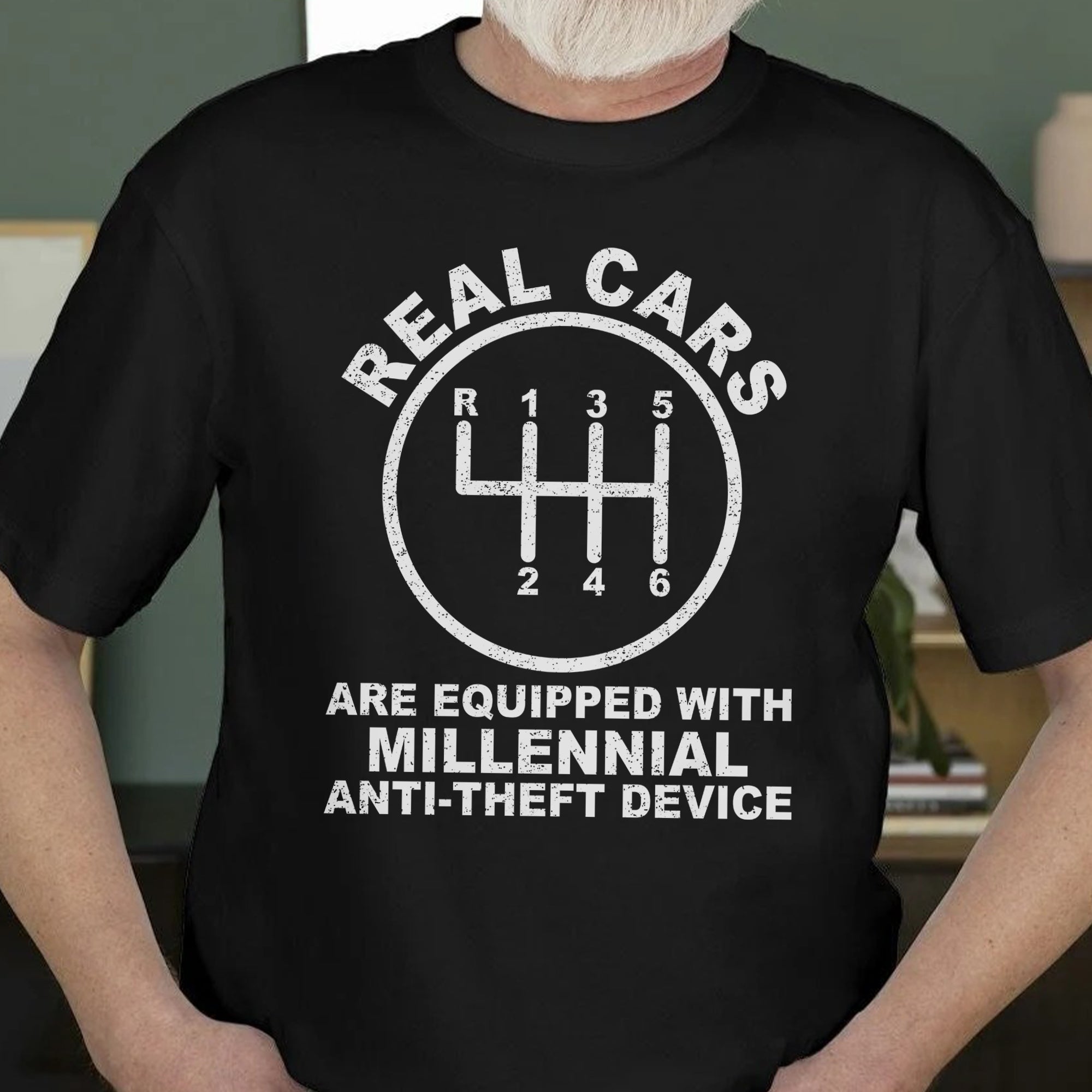 Real Cars Are Equipped With Millennial Anti-Theft Device - Manual T-shirt