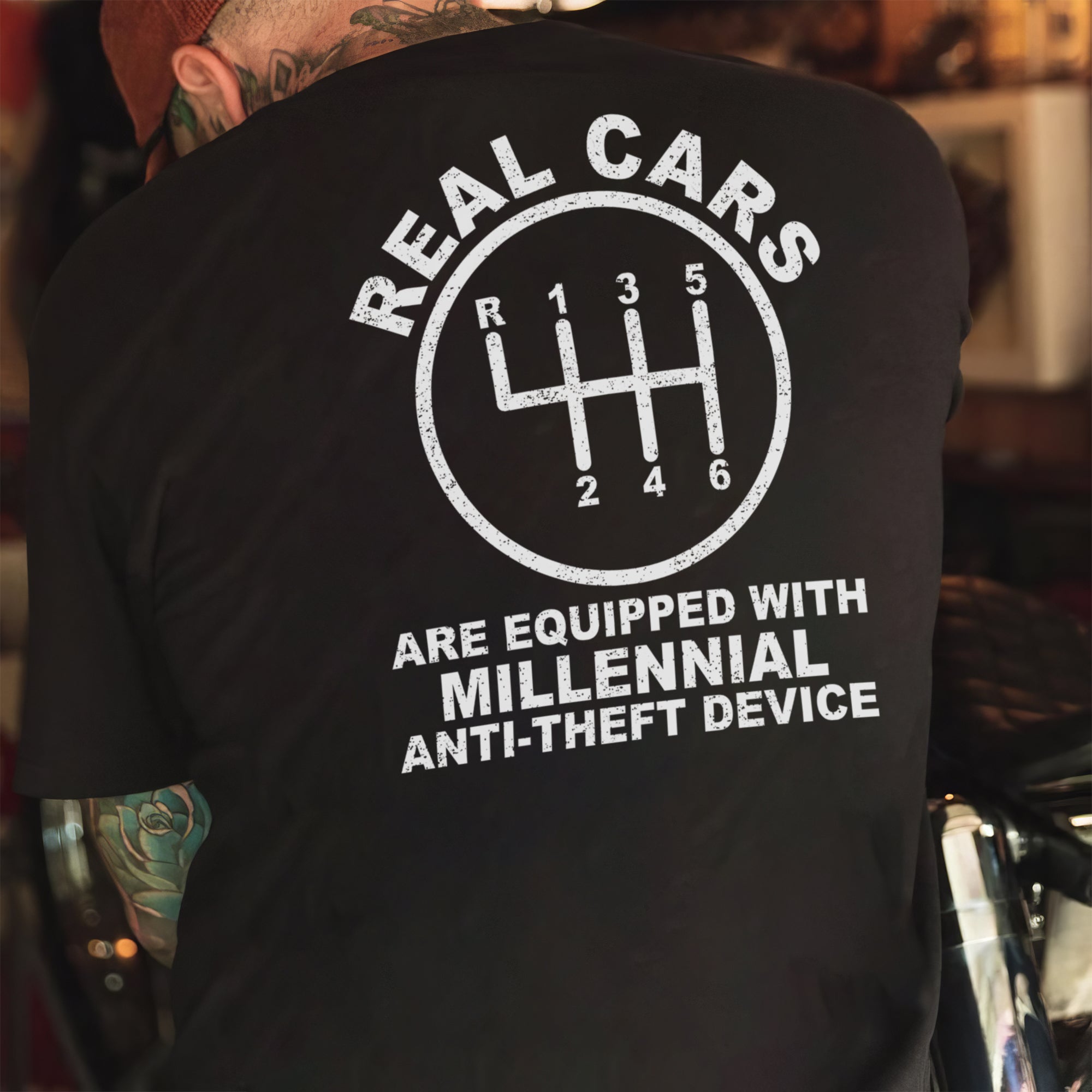 Real Cars Are Equipped With Millennial Anti-Theft Device - Manual T-shirt