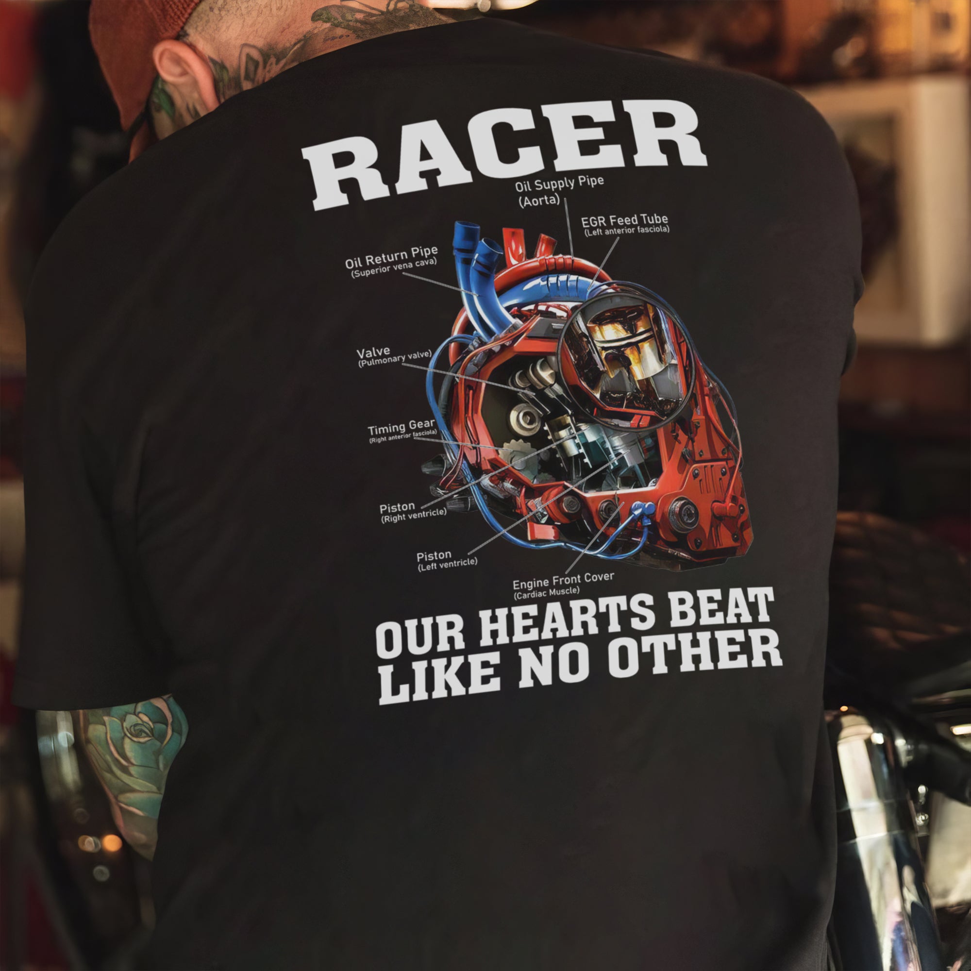 Racer - Our Hearts Beat Like No Other T-shirt
