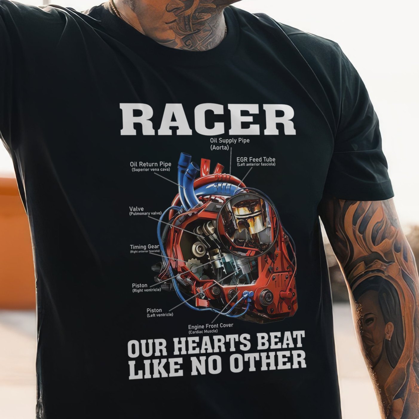 Racer - Our Hearts Beat Like No Other T-shirt