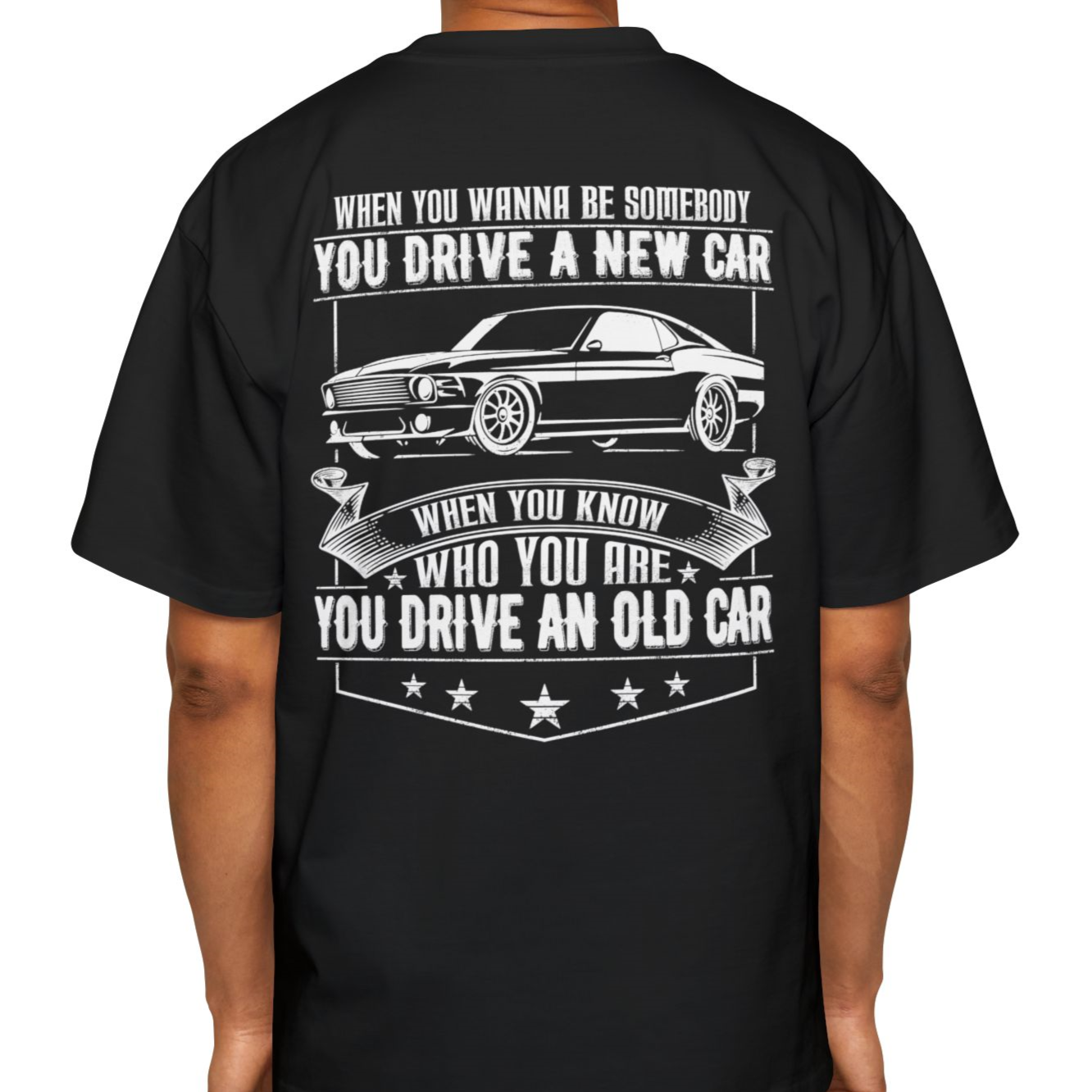 You Drive An Old Car - Cozy 100% Carded Cotton Oversized Premium Heavyweight Men's T-shirt
