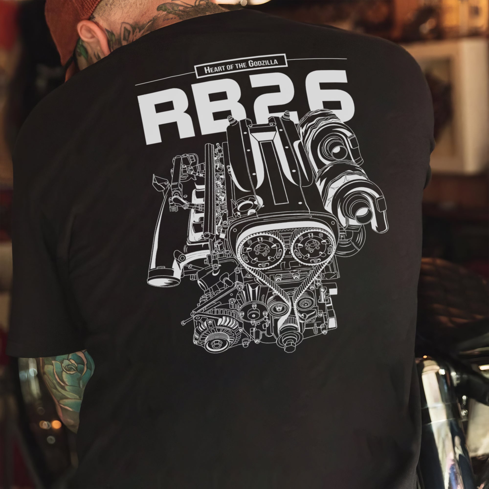 RB26 - Heart Of The Godzilla T-shirt