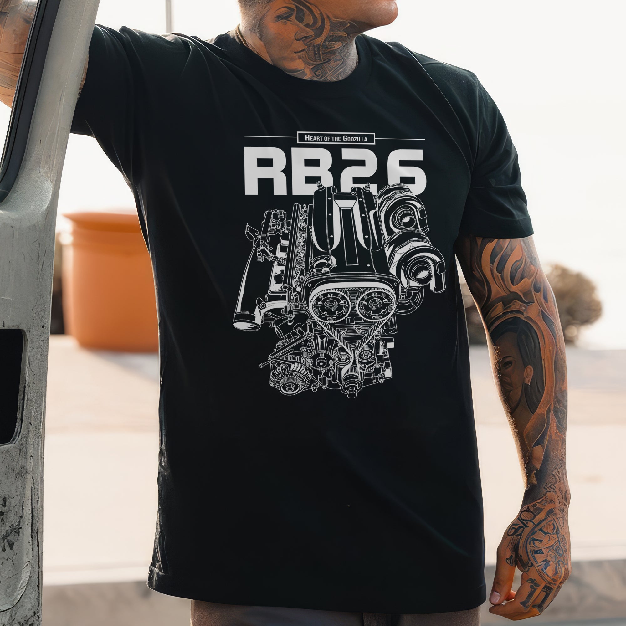 RB26 - Heart Of The Godzilla T-shirt