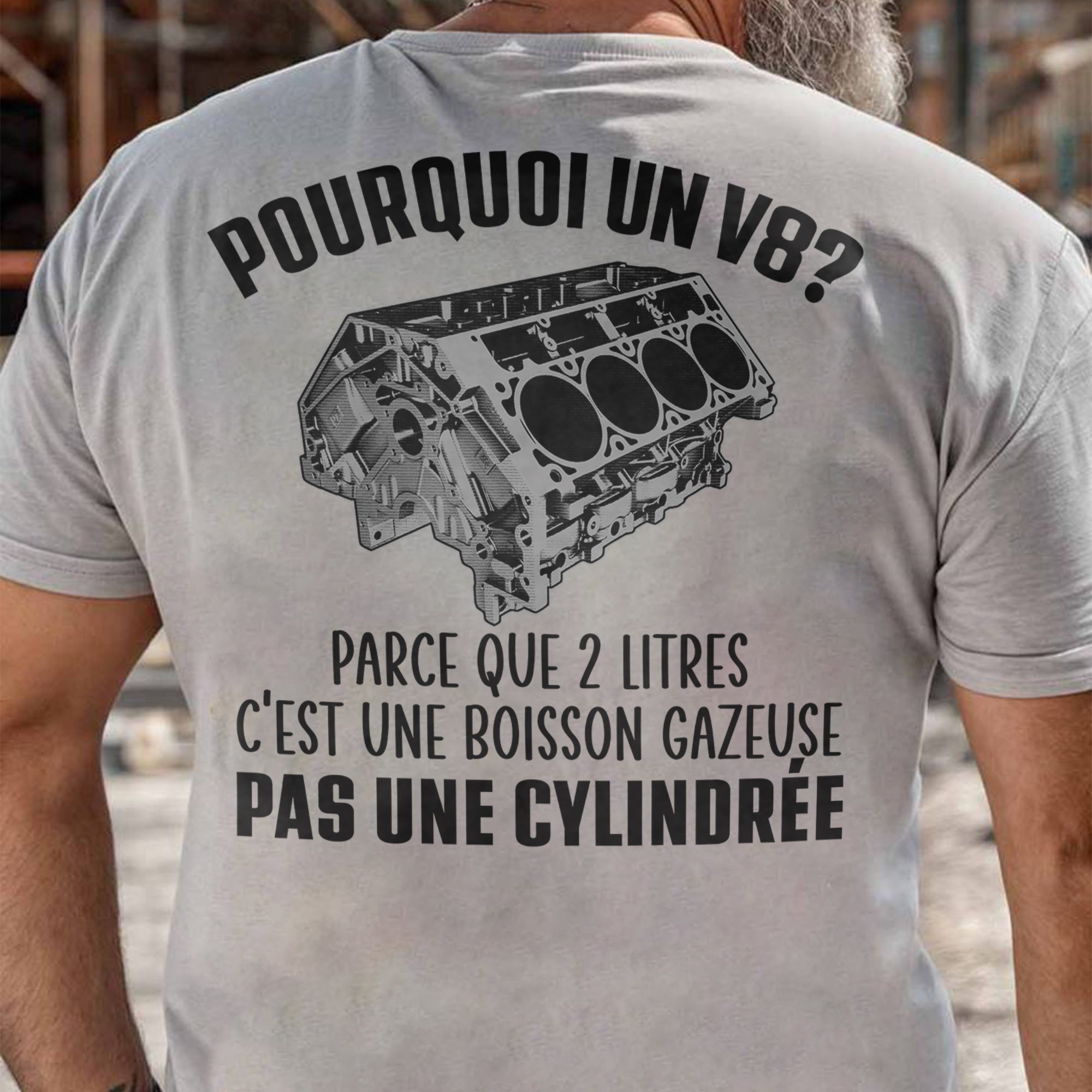 Pourquoi un Moteur V8 T-shirt