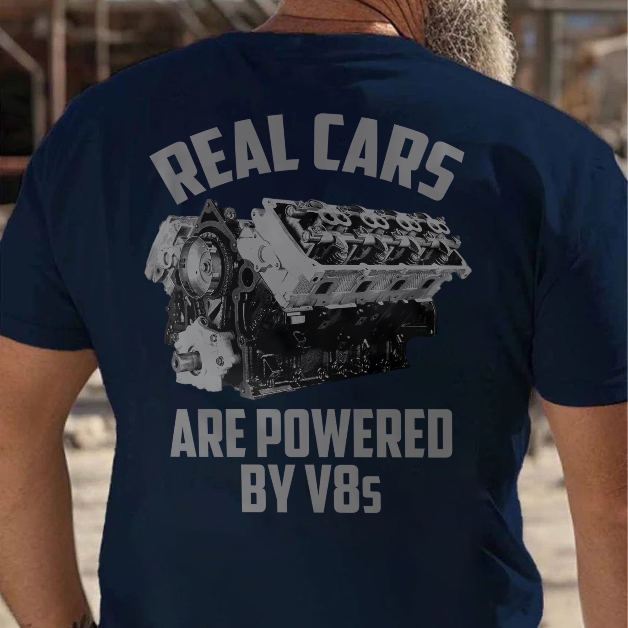 Real Cars Are Powered By V8s T-shirt