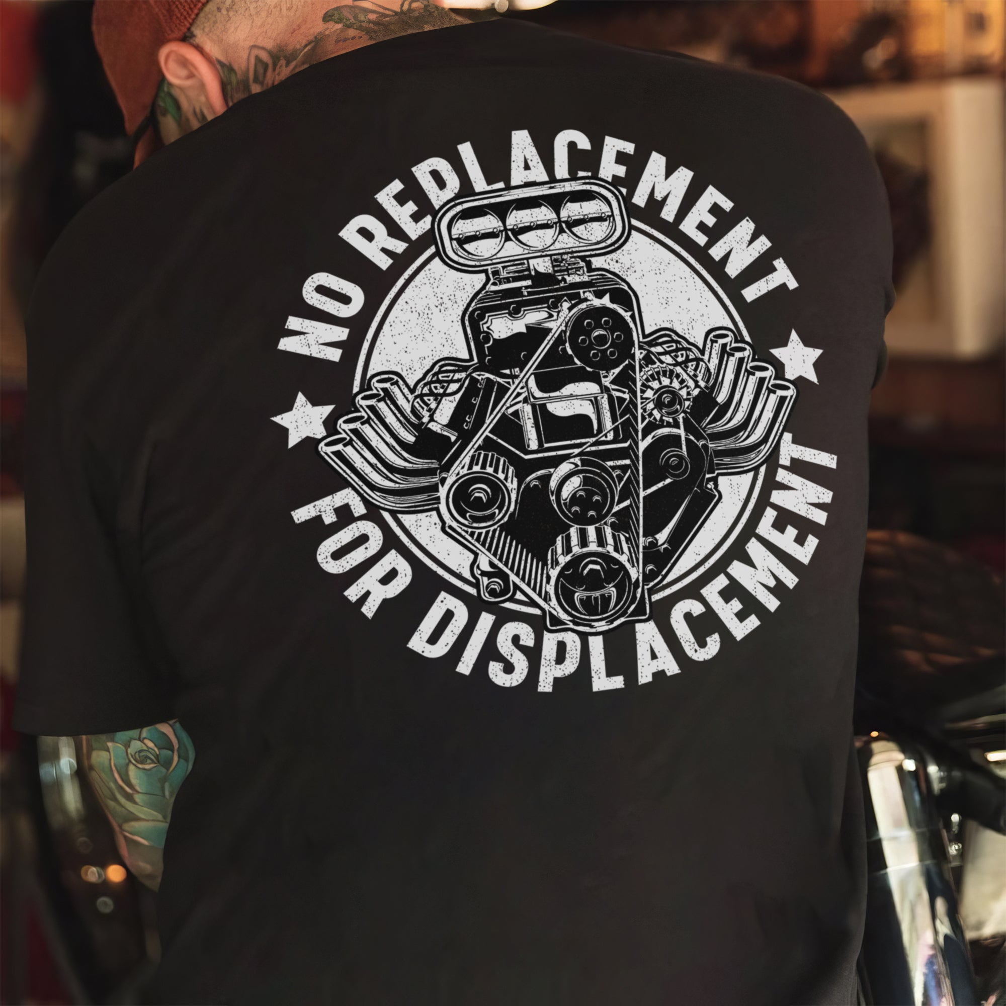 No Replacement For Displacement V8 T-shirt