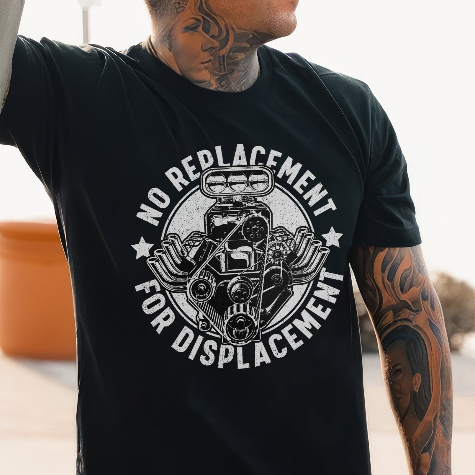 No Replacement For Displacement V8 T-shirt