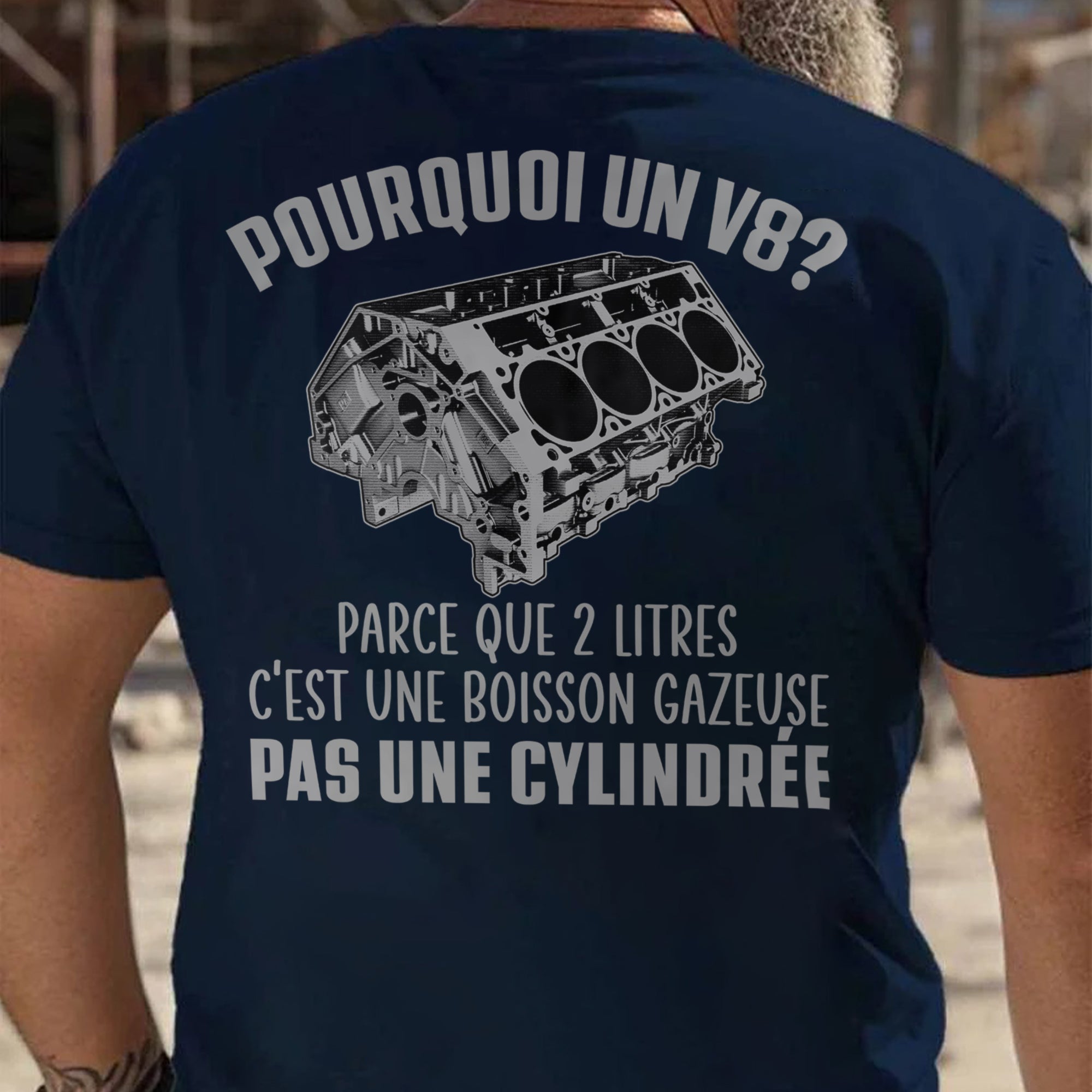 Pourquoi un Moteur V8 T-shirt