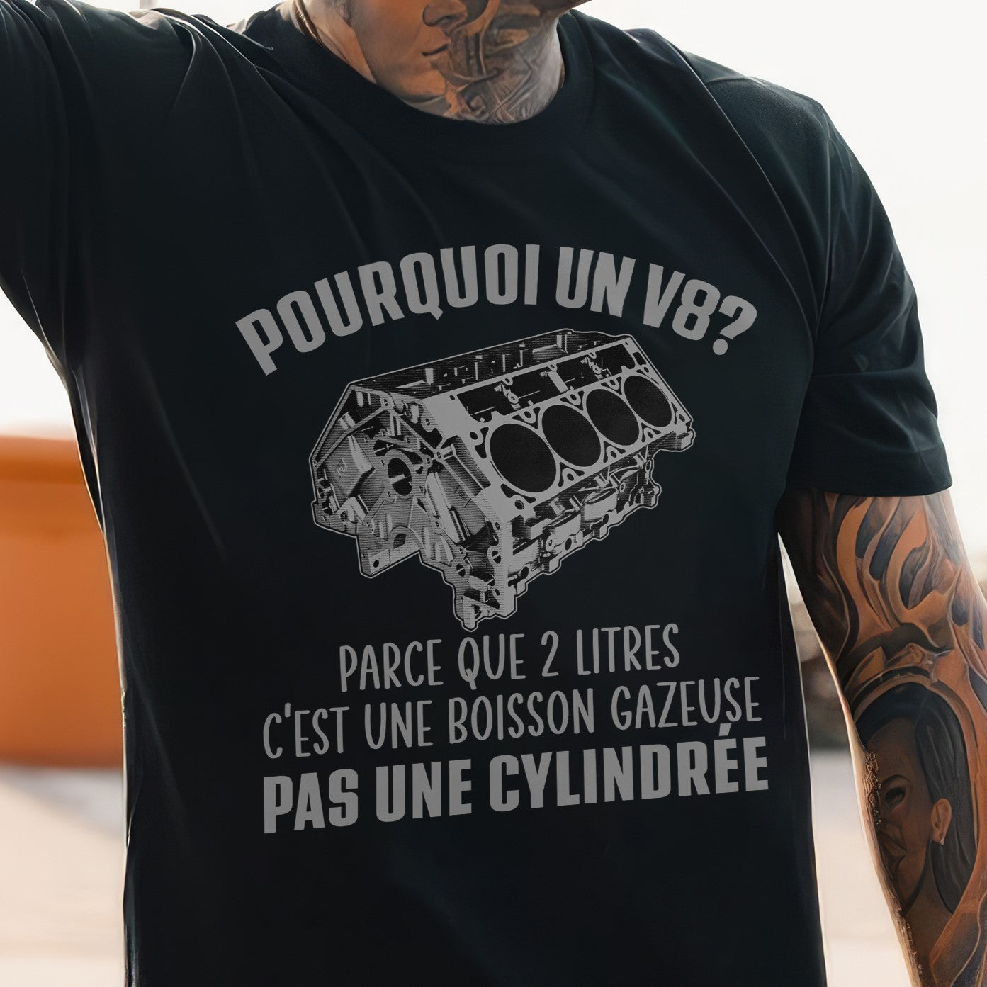 Pourquoi un Moteur V8 T-shirt