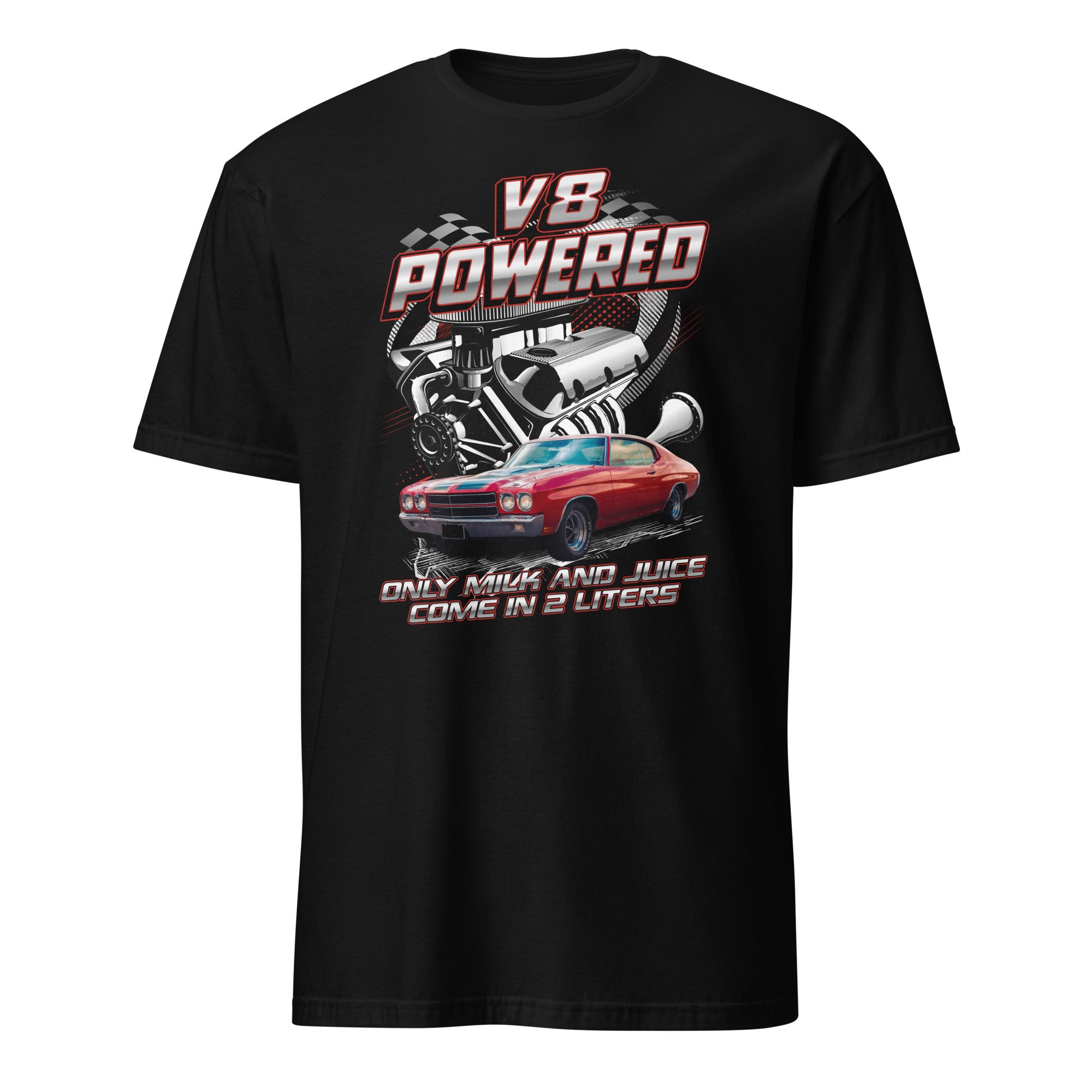 V8 Powered - Personalized Car Funny T-shirt