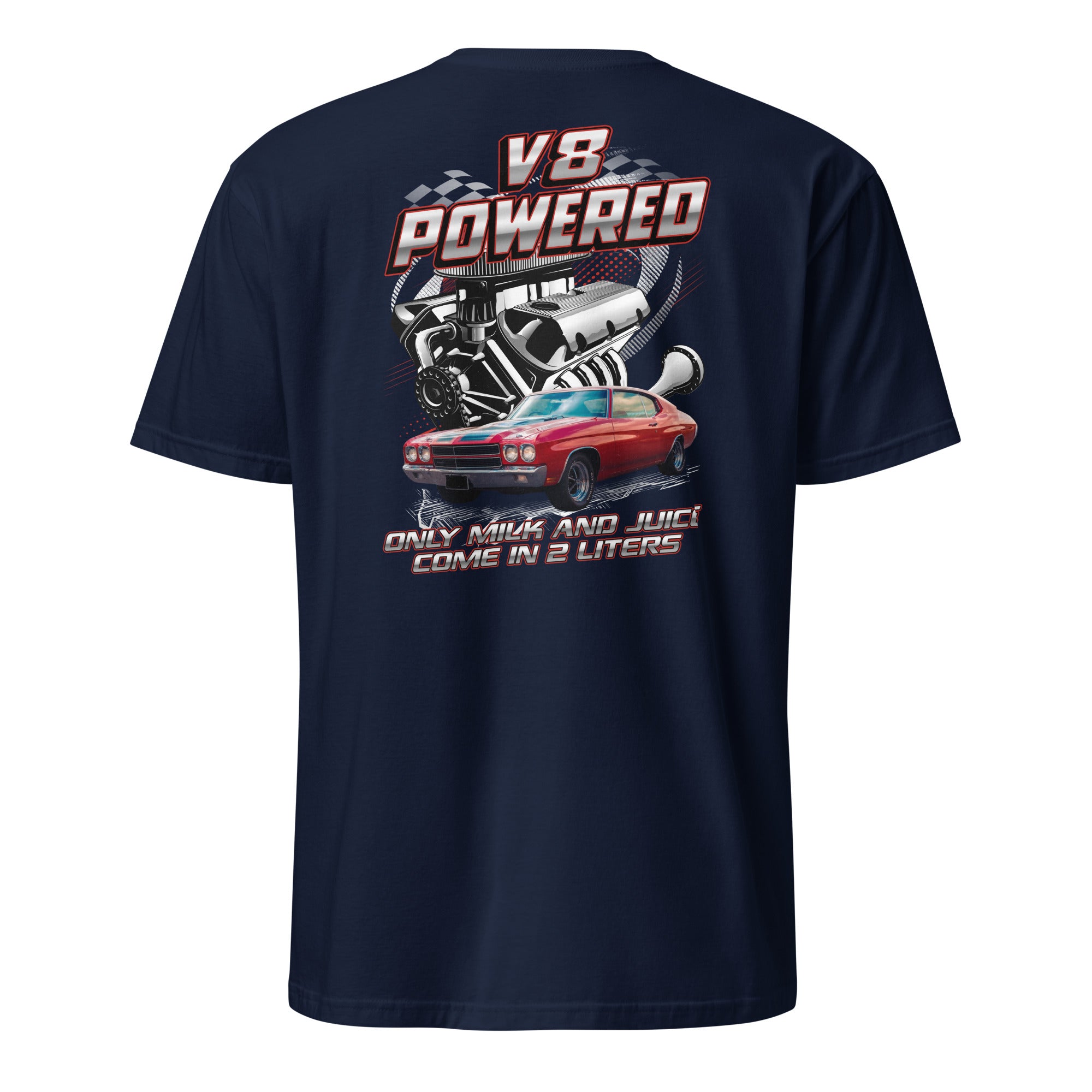 V8 Powered - Personalized Car Funny T-shirt