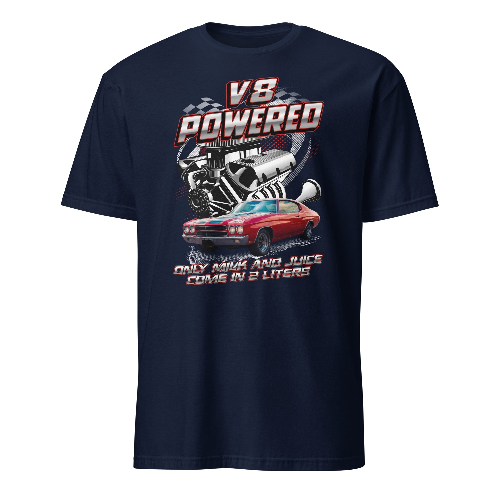 V8 Powered - Personalized Car Funny T-shirt