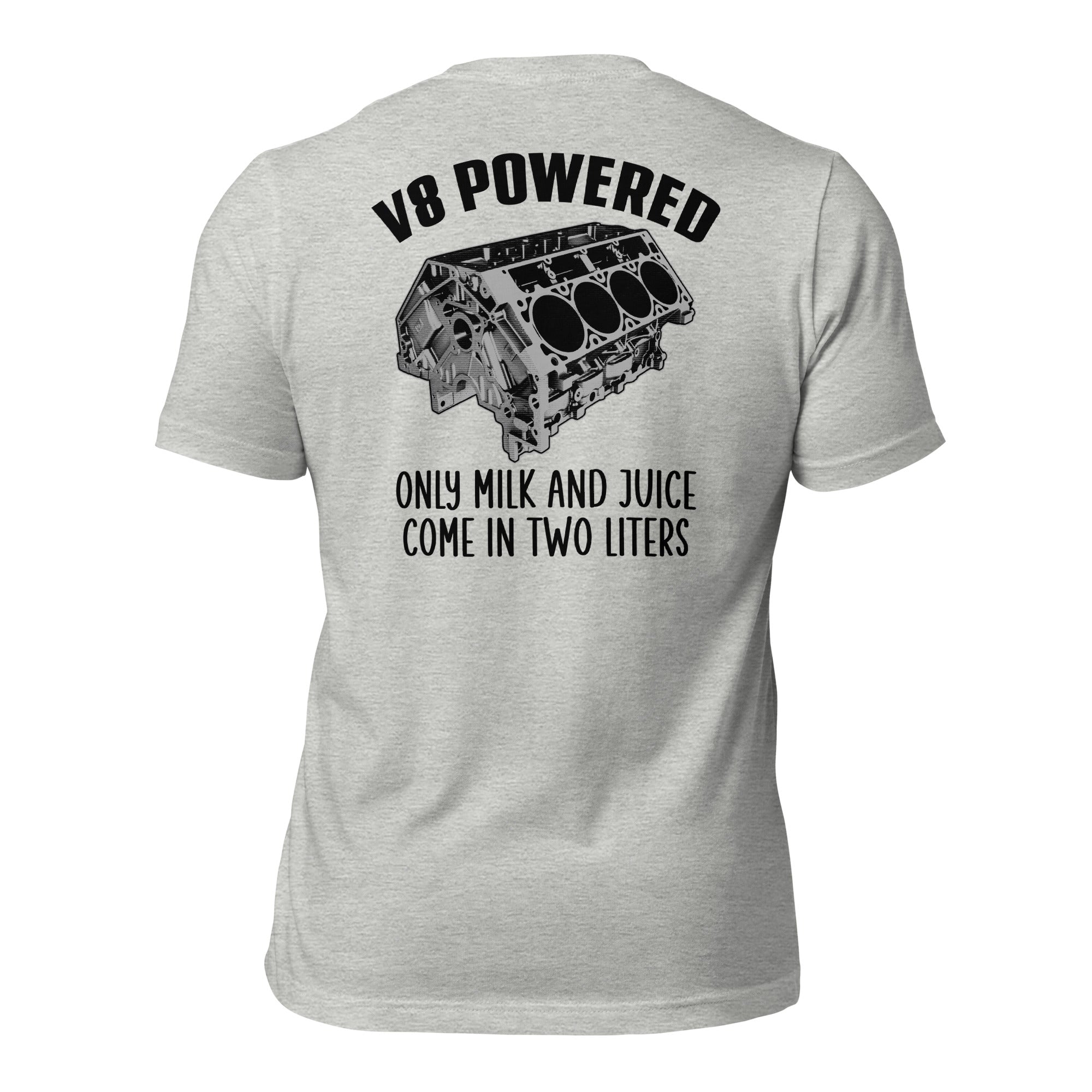 V8 Powered - Super Soft Comfy 100% Combed Ring-Spun Cotton Retail Fit Premium Lightweight Men's T-shirt