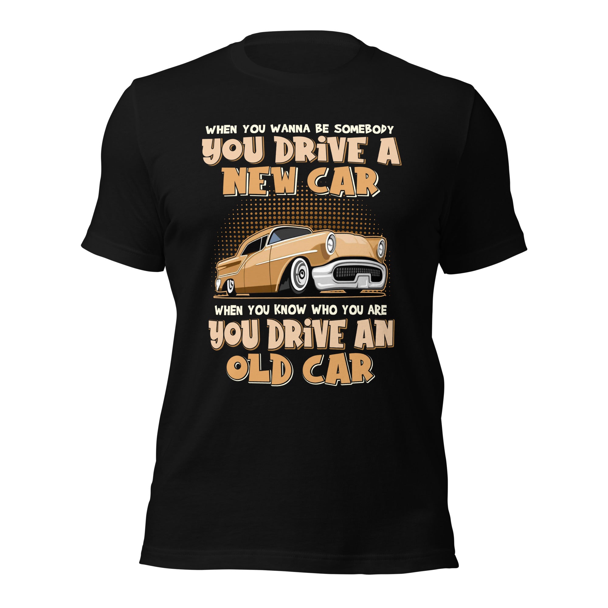 Drive An Old Car - Super Soft Comfy 100% Combed Ring-Spun Cotton Retail Fit Premium Lightweight Men's T-shirt
