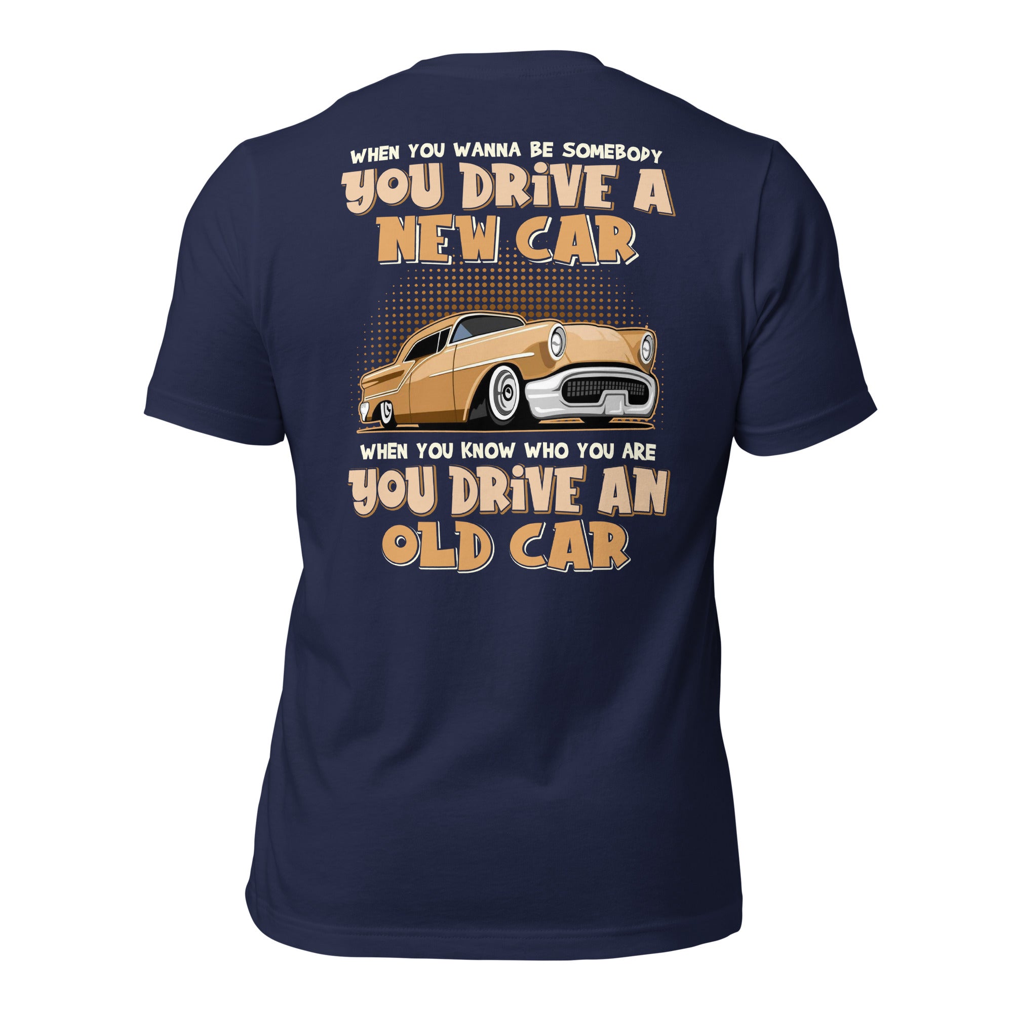 Drive An Old Car - Super Soft Comfy 100% Combed Ring-Spun Cotton Retail Fit Premium Lightweight Men's T-shirt