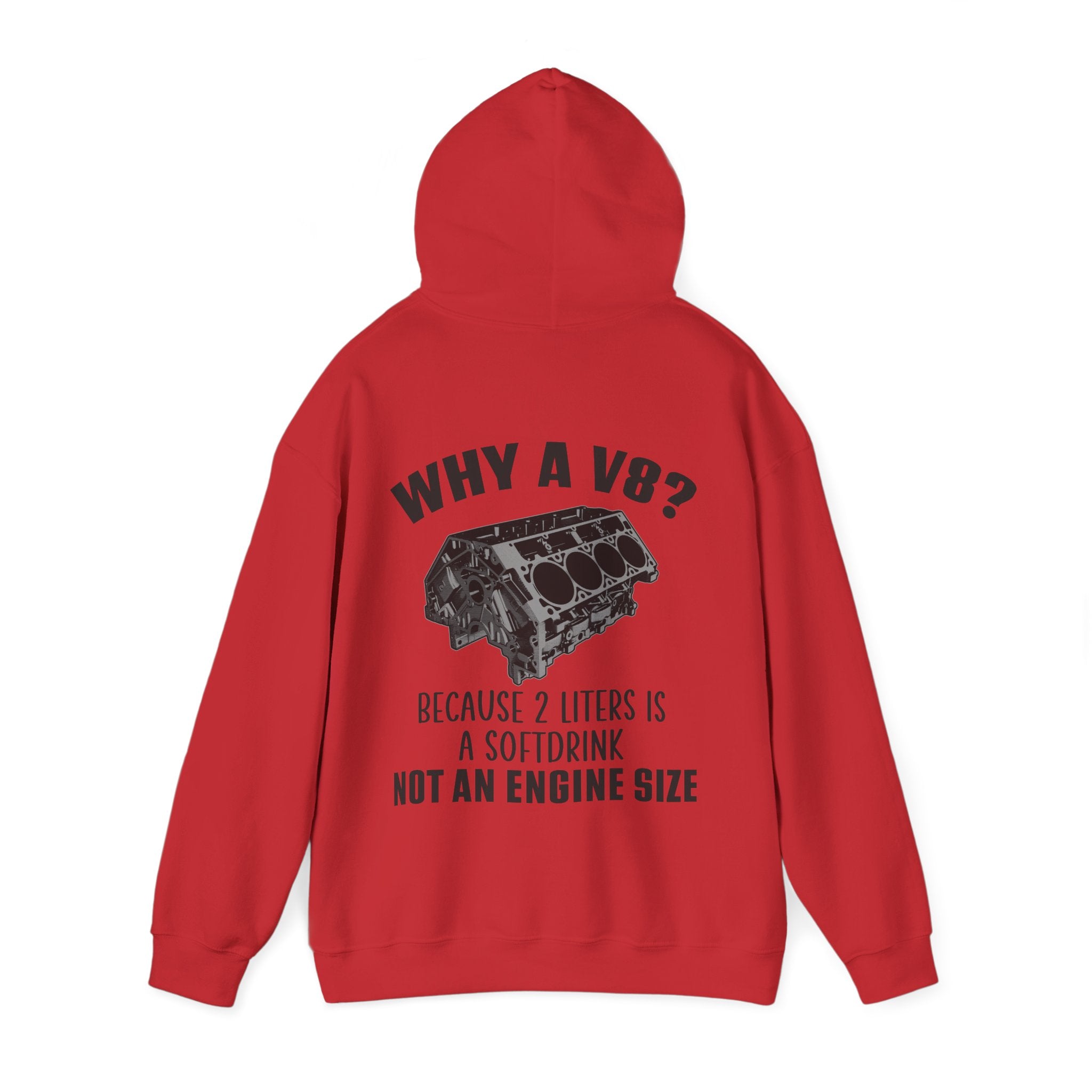 Why A V8? Double-Sided Hoodie - US