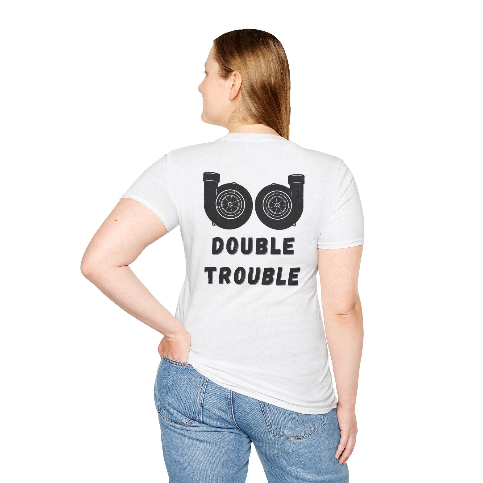 Double Trouble Turbos (Back) T-shirt