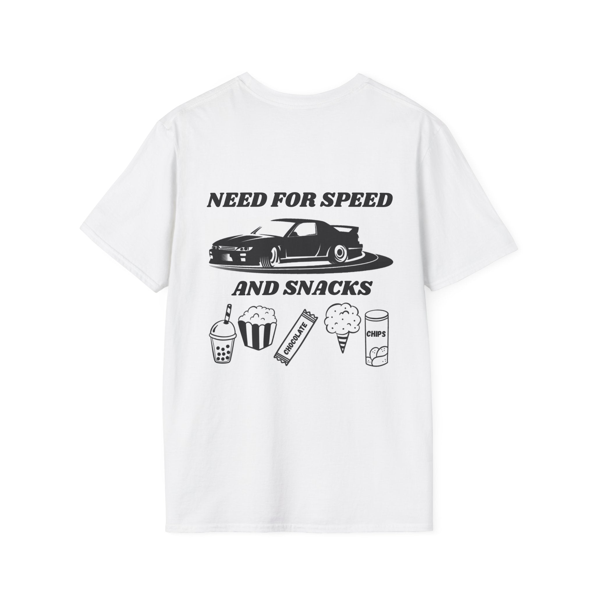 Need For Speed And Snacks (Back) T-shirt