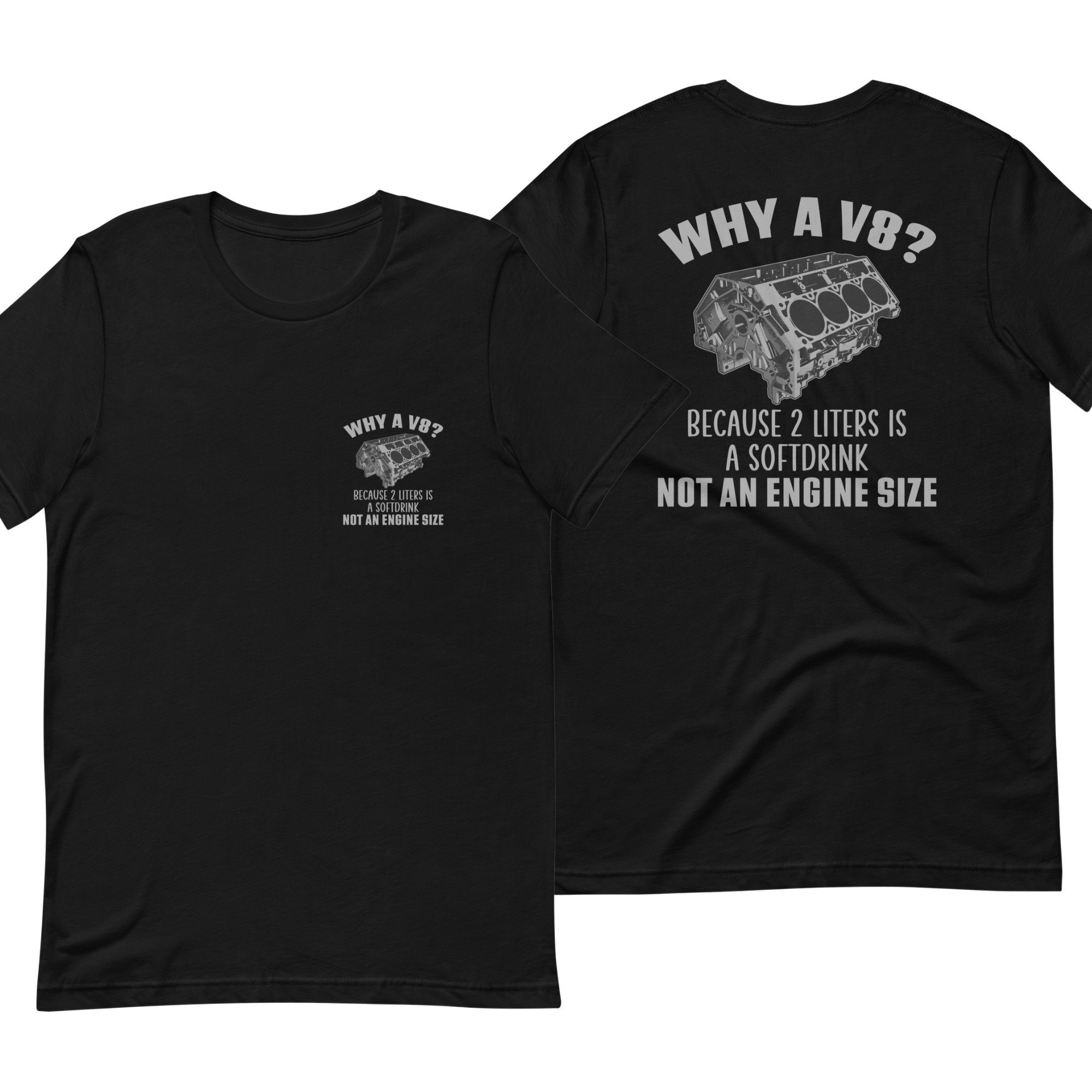 Why A V8 Double Sided Standard Classic Fit 100% Cotton T-shirt