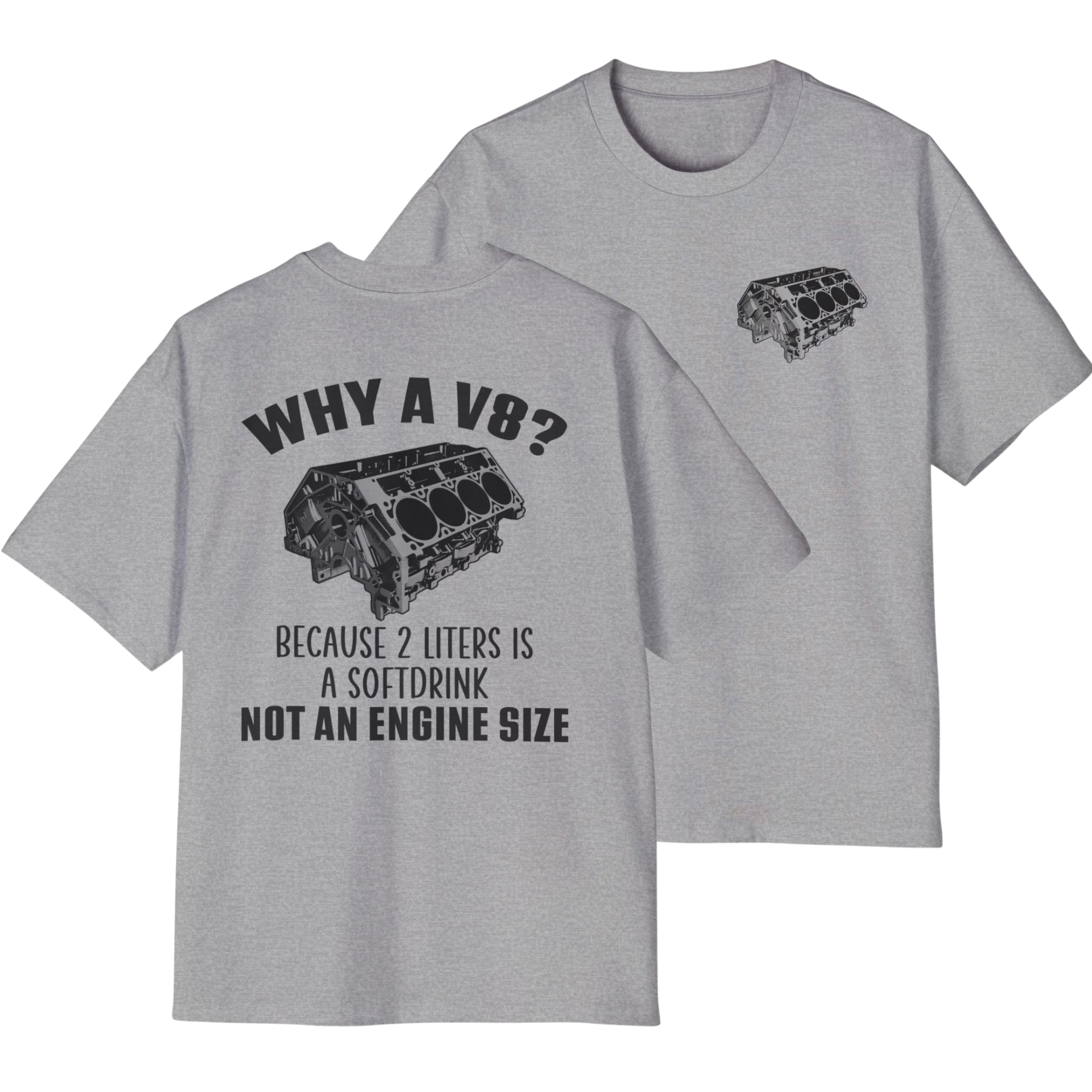 Why A V8 Cozy 100% Carded Cotton Oversized Premium Heavyweight Men's T-shirt