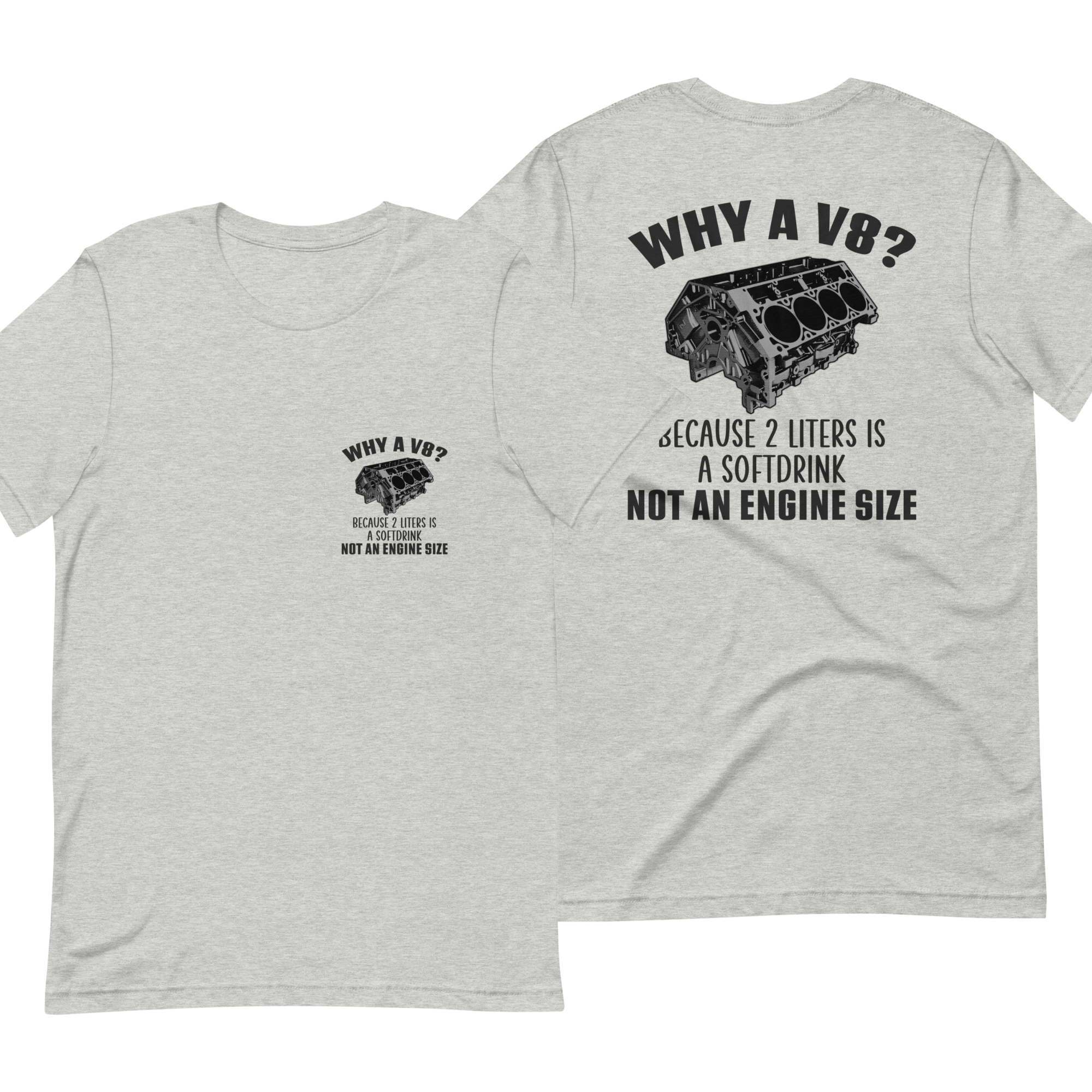 Why A V8 Double Sided Standard Classic Fit 100% Cotton T-shirt