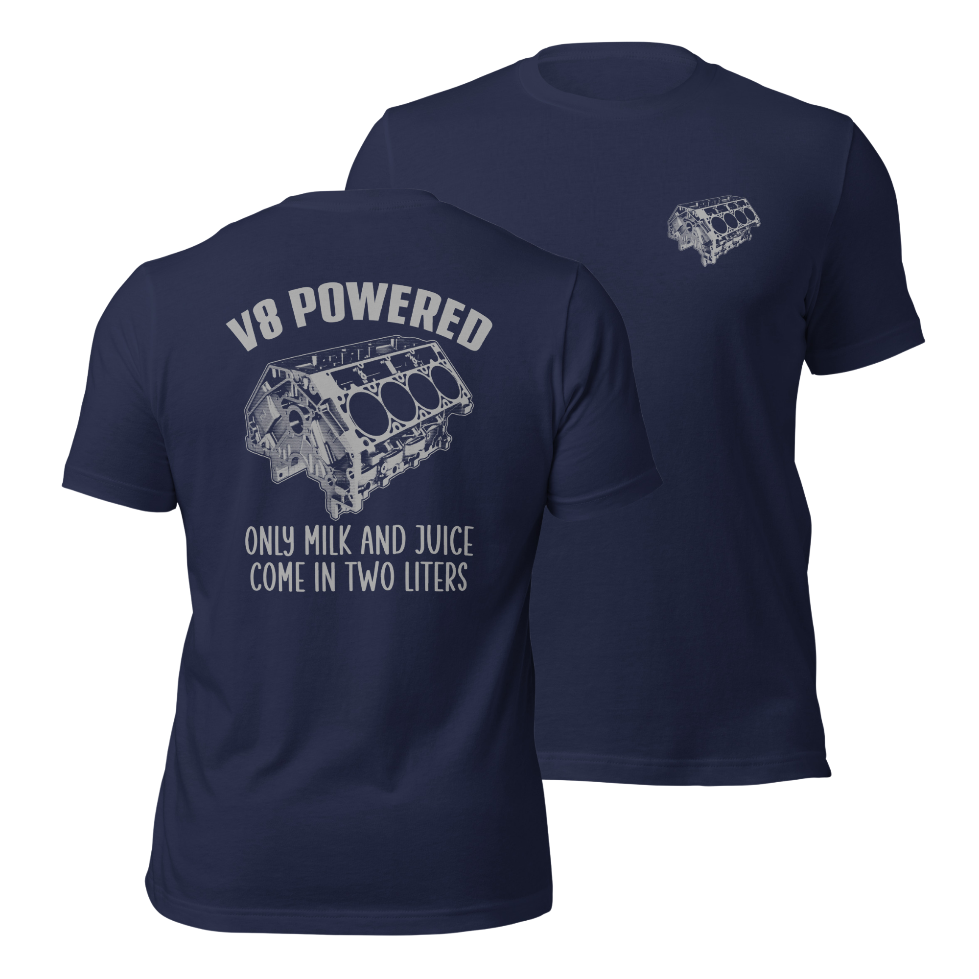 V8 Powered - Super Soft Comfy 100% Combed Ring-Spun Cotton Retail Fit Premium Lightweight Men's T-shirt