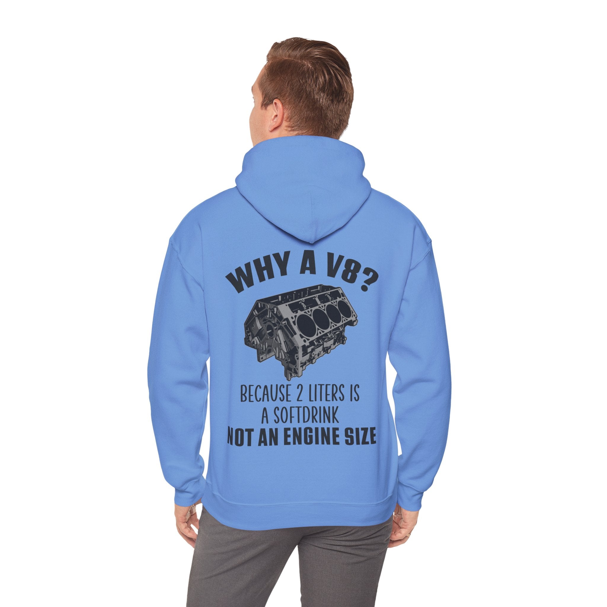 Why A V8? Double-Sided Hoodie - US
