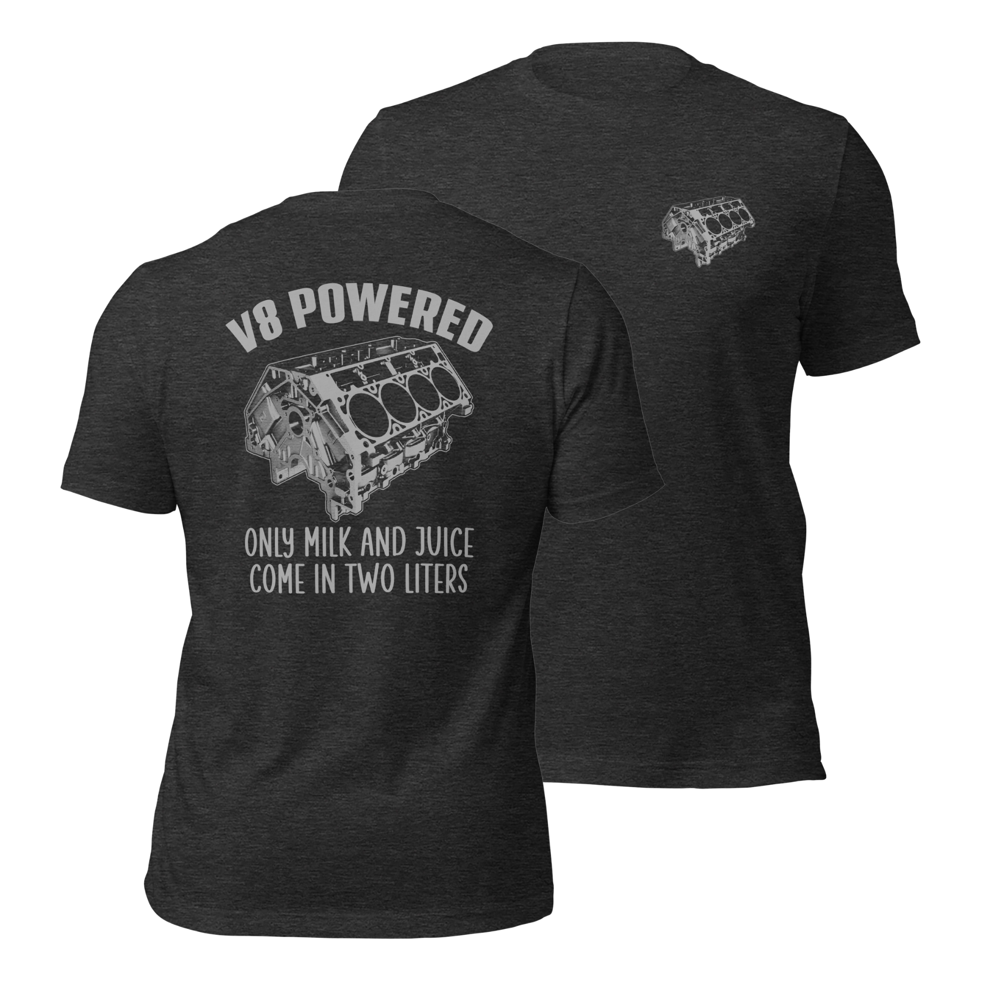 V8 Powered - Super Soft Comfy 100% Combed Ring-Spun Cotton Retail Fit Premium Lightweight Men's T-shirt